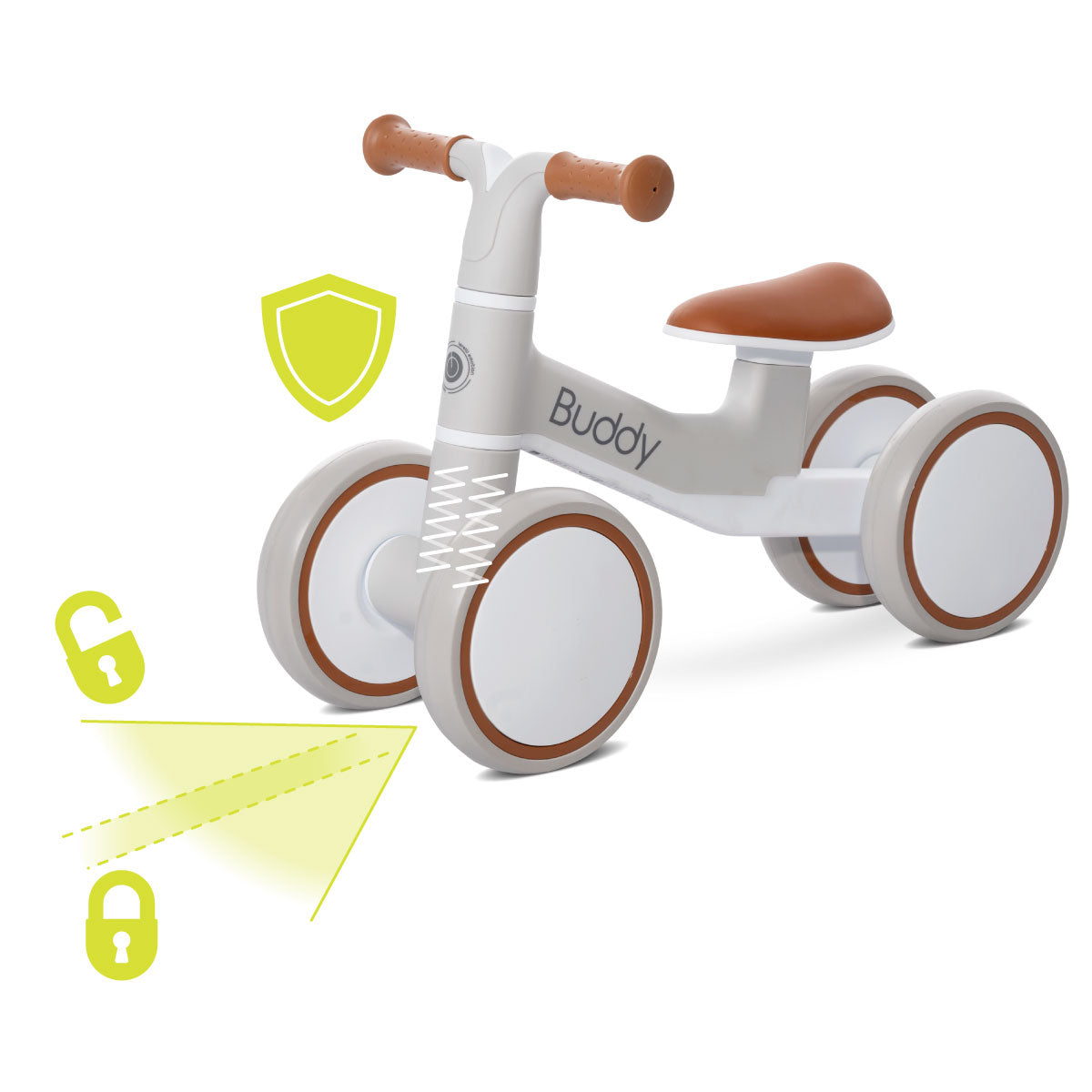 Lorelli Buddy - jeździk, rowerek biegowy | Beige.