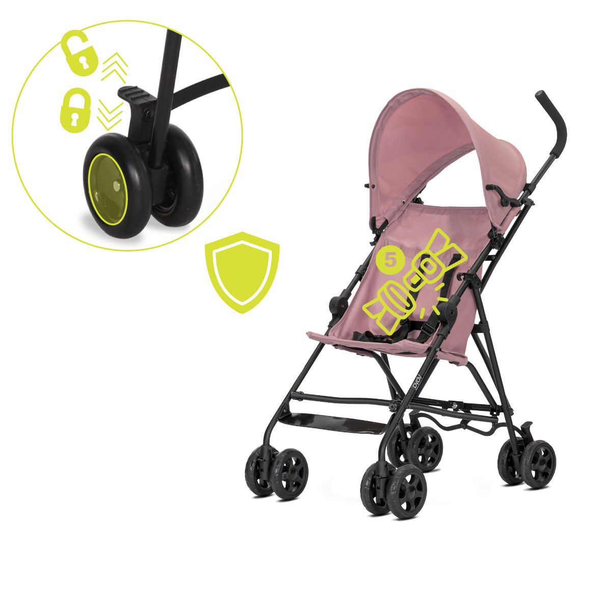 Lorelli Vaya - wózek spacerówka parasolka do 22kg | Rose.
