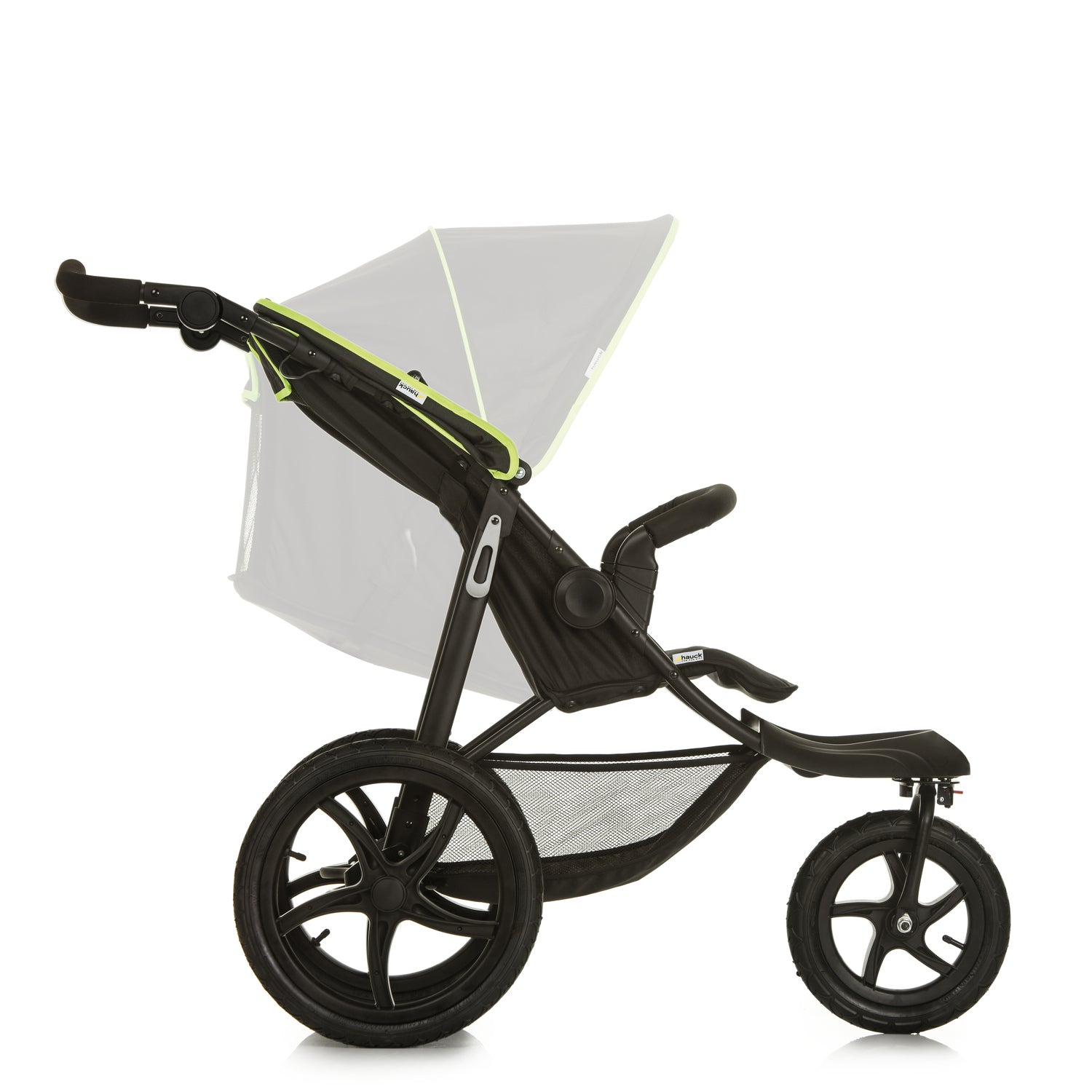 Hauck Runner - wózek terenowy trójkołowy | Black/Neon yellow
