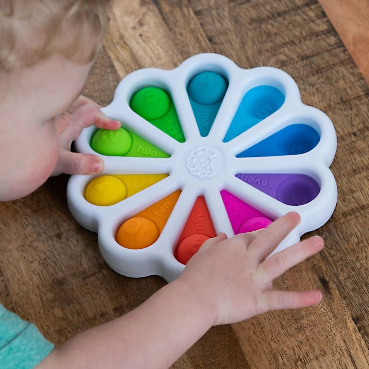 Fat Brain Toys - sensoryczne bąbelki cyferki Dimpl Digits - JasieBasie.pl