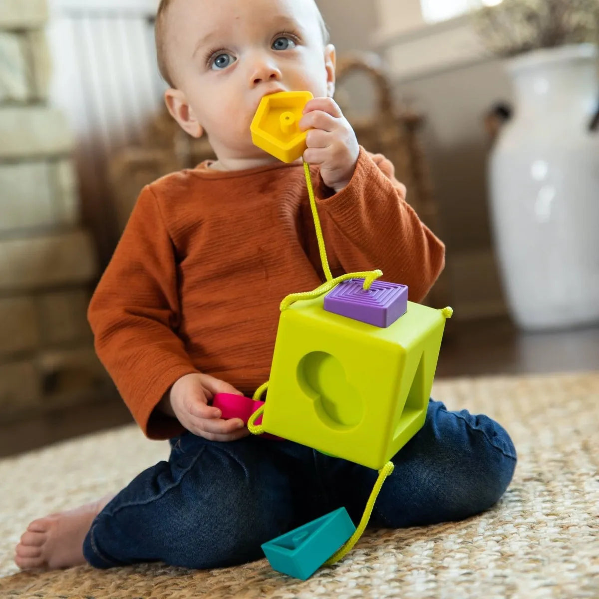 Fat Brain Toys - sorter kostka OombeeCube - JasieBasie.pl