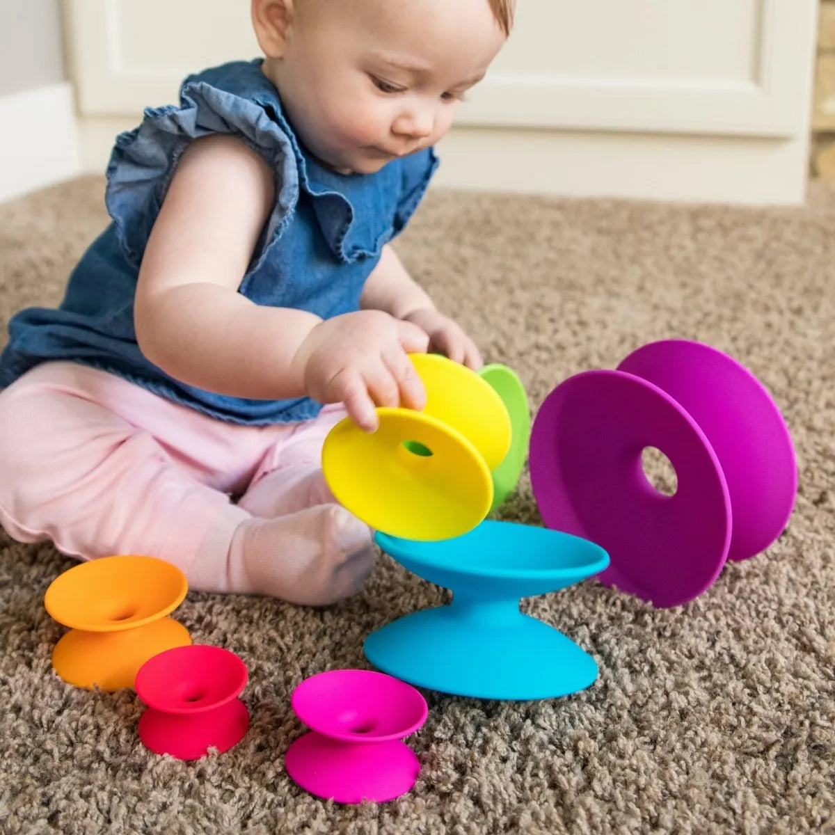 Fat Brain Toys - wieża szpulek Spoolz - JasieBasie.pl