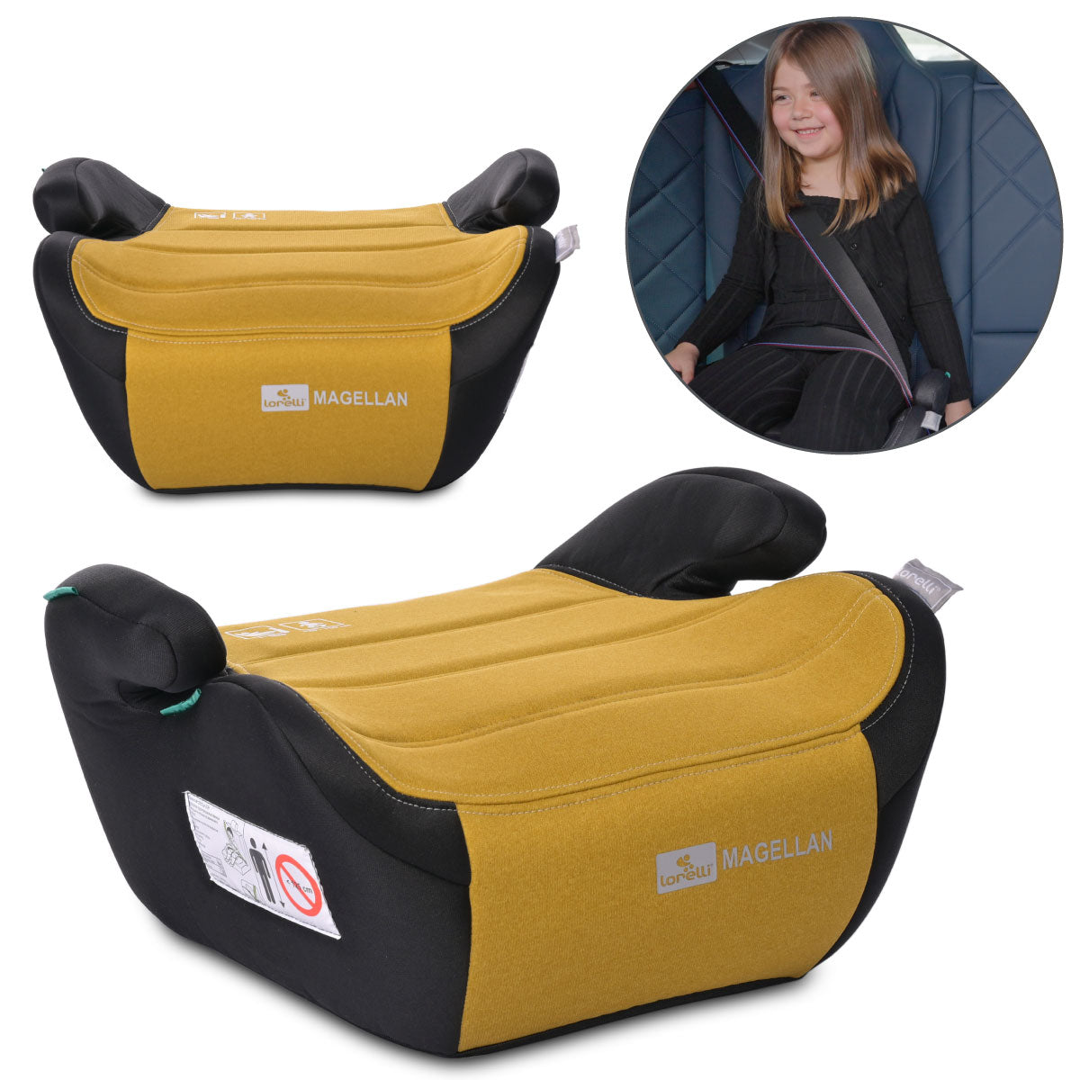 Lorelli Magellan - podstawka samochodowa 125-150cm | Lemon Curry.