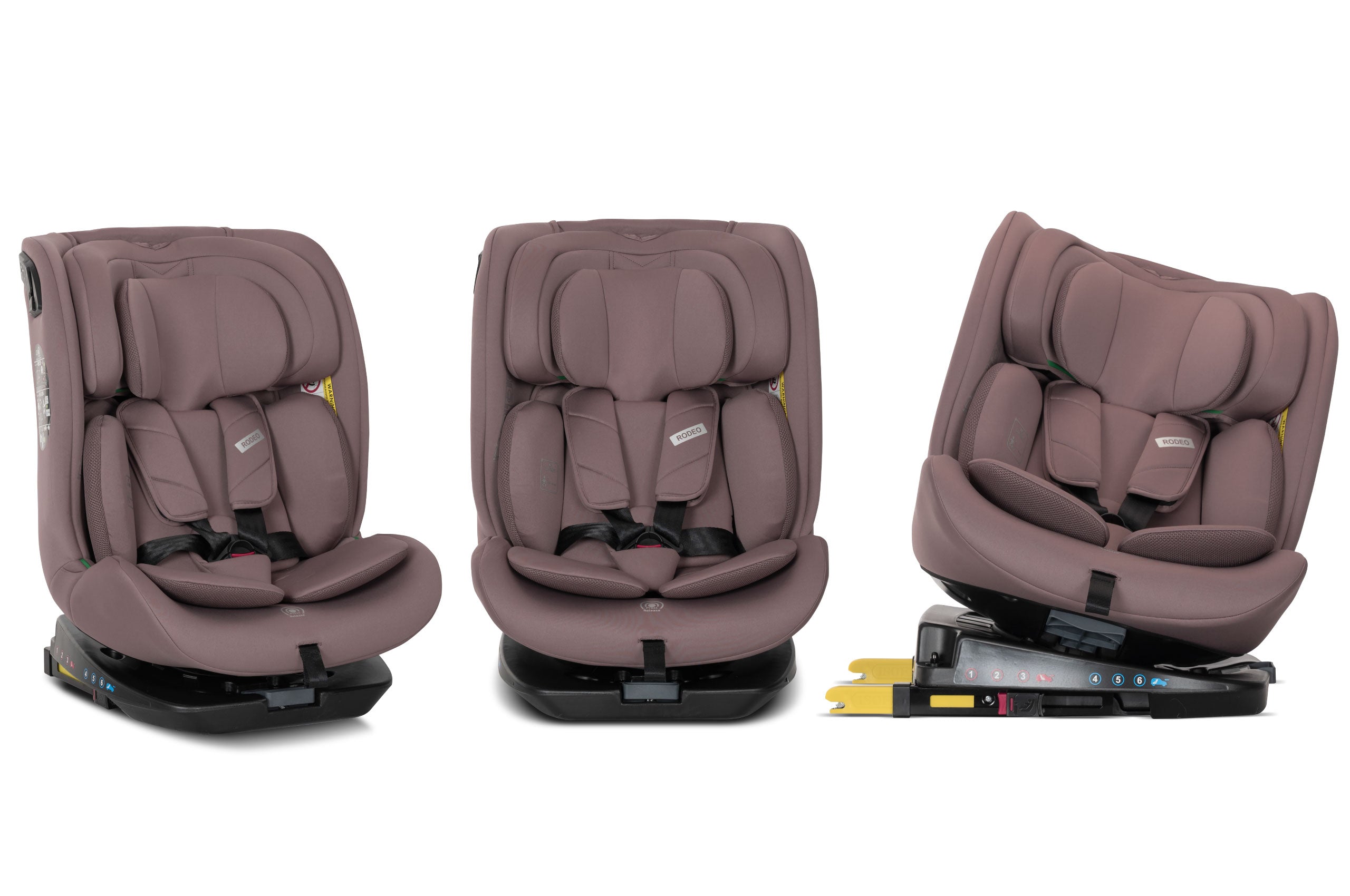 Lorelli Rodeo - fotelik 40-150 cm ISOFIX 360 | Pink.