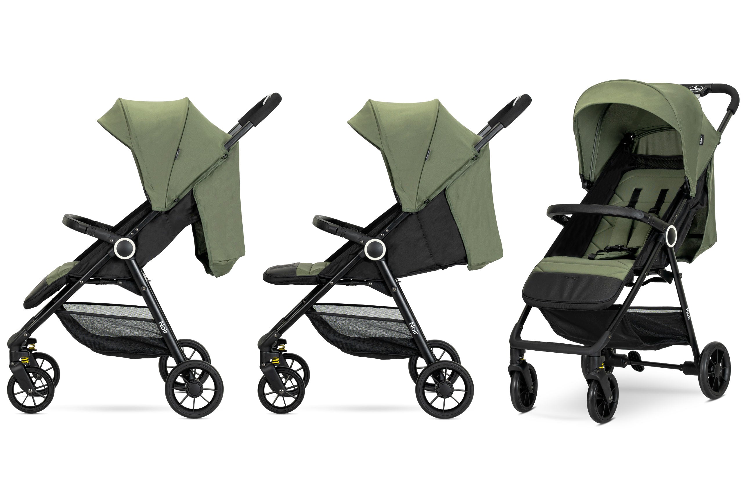 Lorelli Noir - wózek spacerowy do 22kg | Green