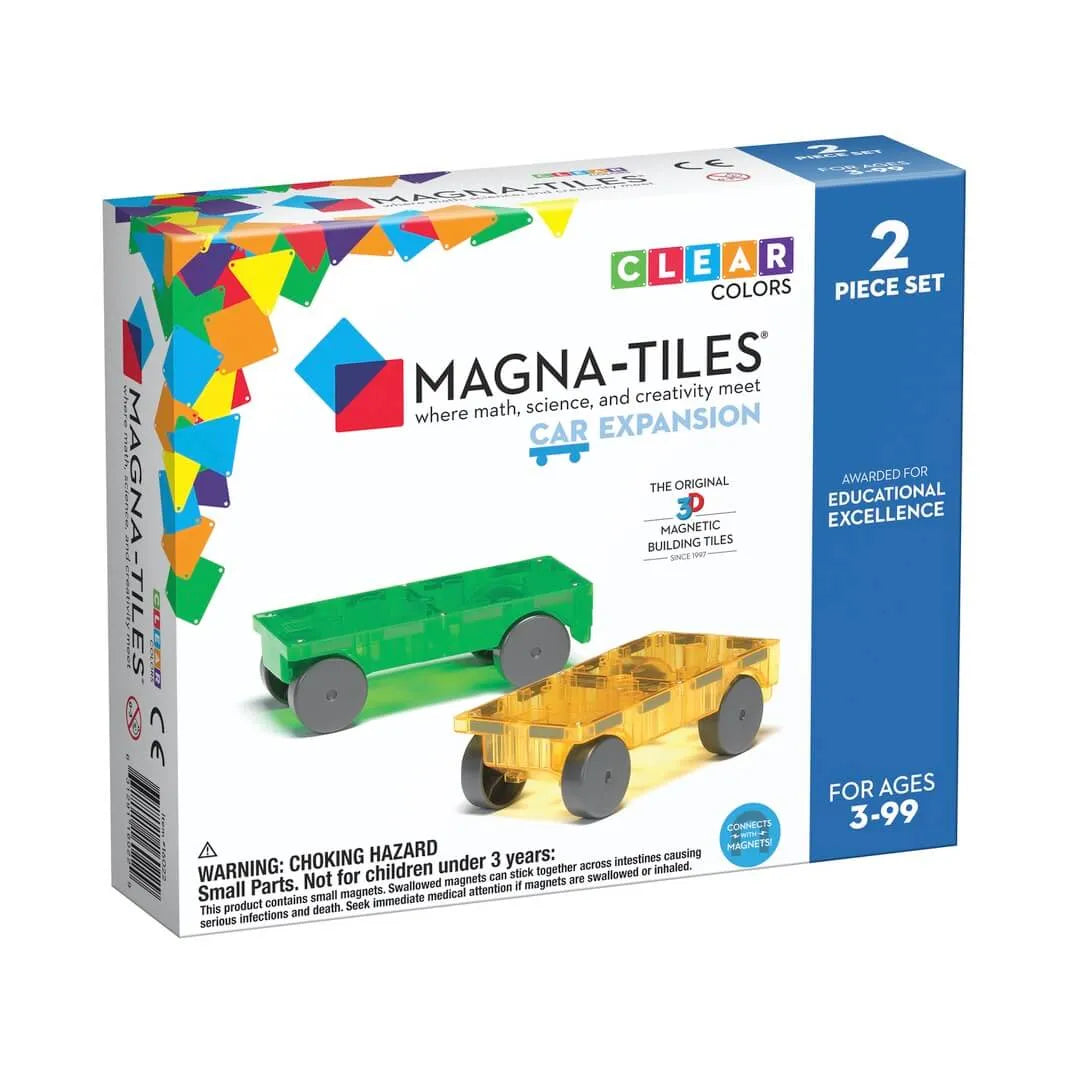 Magna Tiles - klocki magnetyczne Auta (2 el.) - JasieBasie.pl