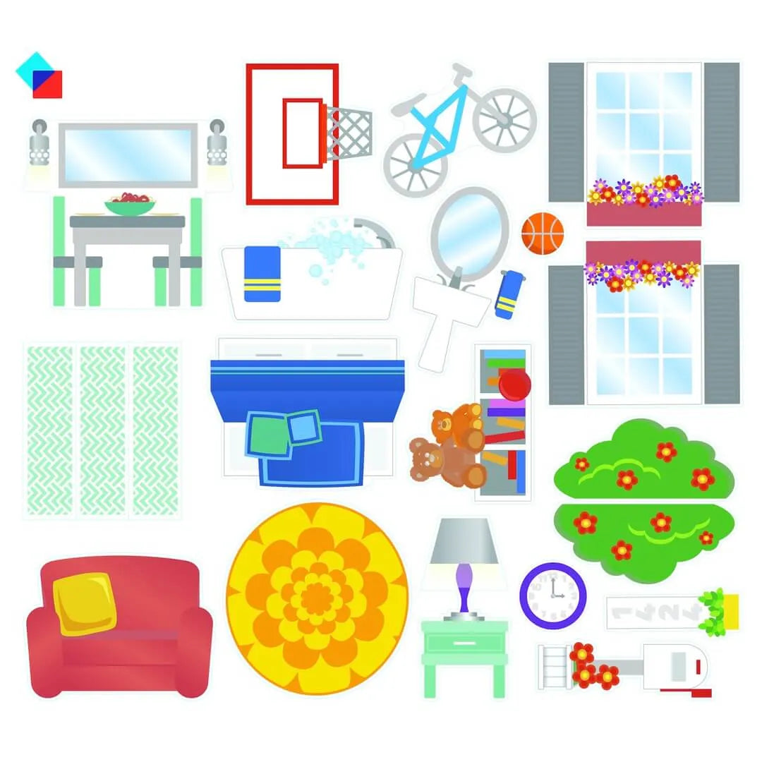 Magna Tiles - klocki magnetyczne House (28 el.) - JasieBasie.pl