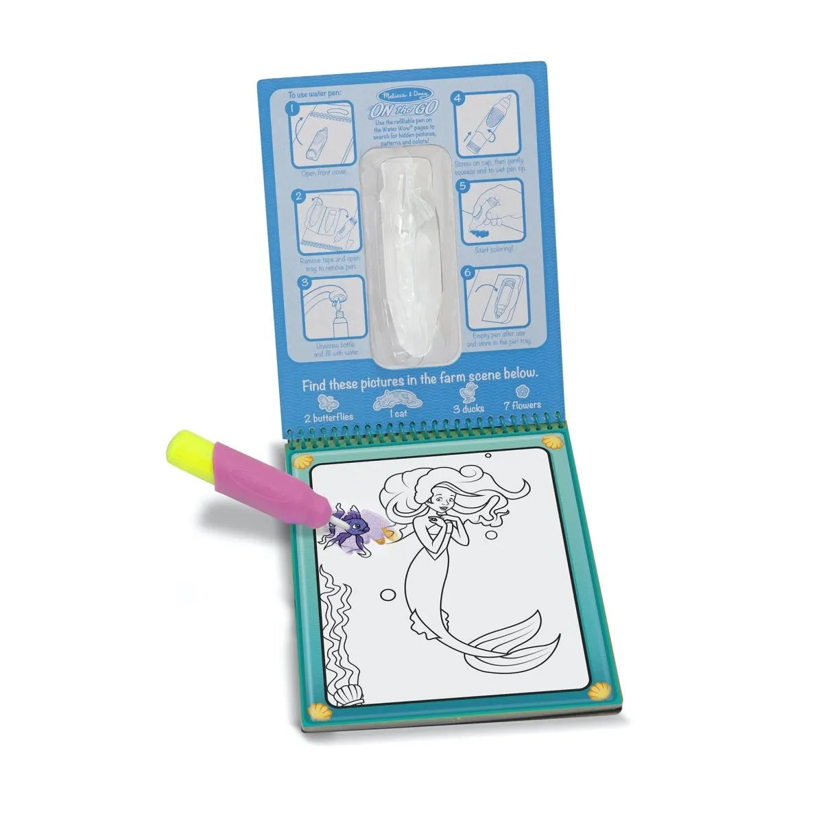 Melissa & Doug - kolorowanka wodna Water Wow - JasieBasie.pl