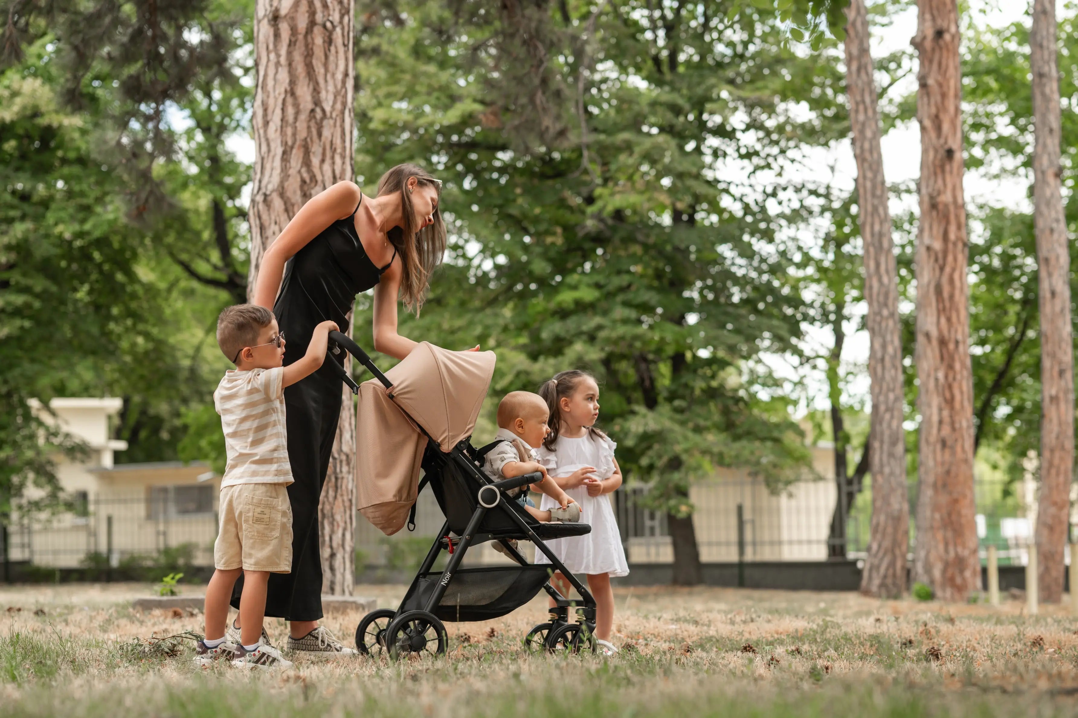 Lorelli Noir - wózek spacerowy do 22kg | Beige