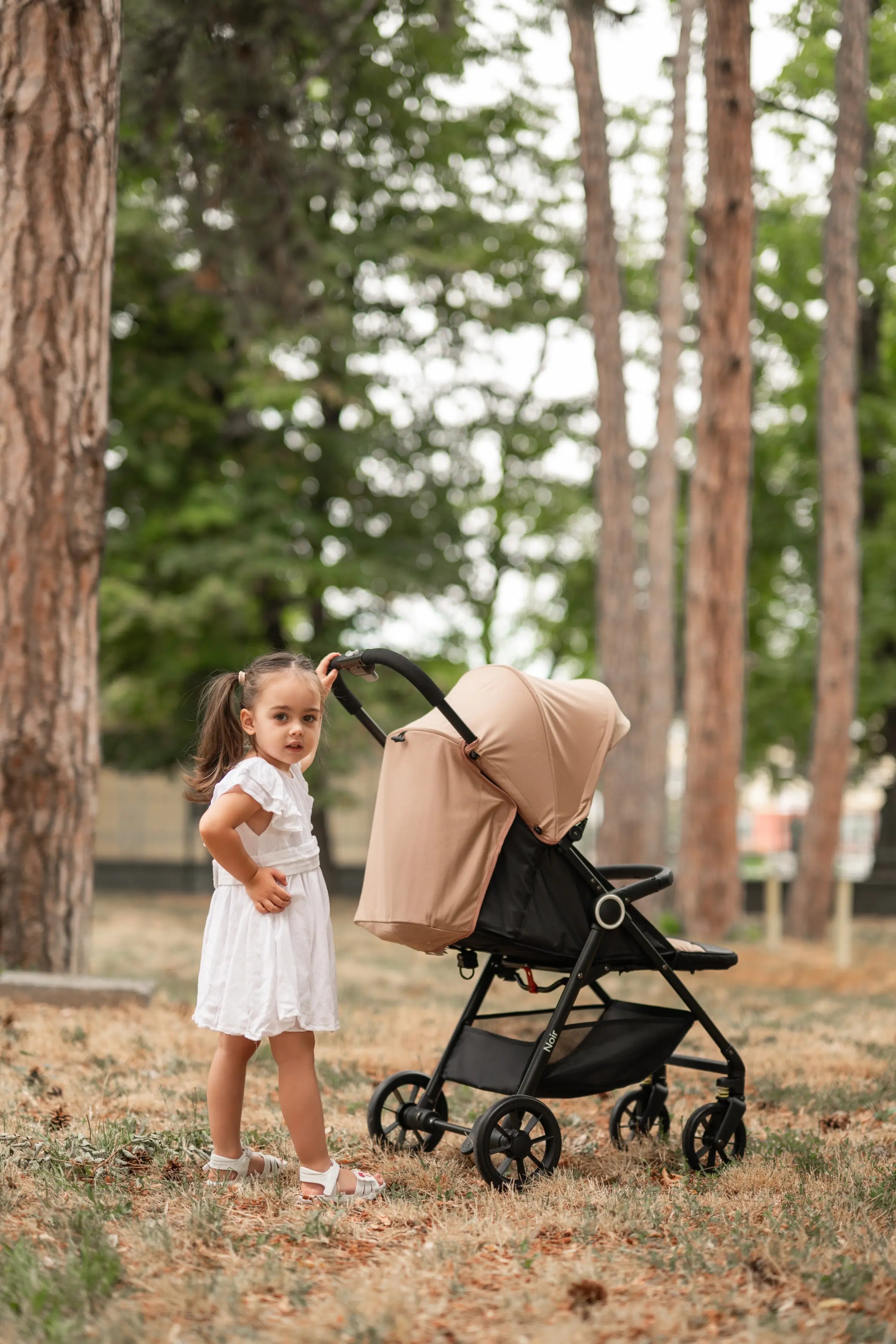 Lorelli Noir - wózek spacerowy do 22kg | Beige