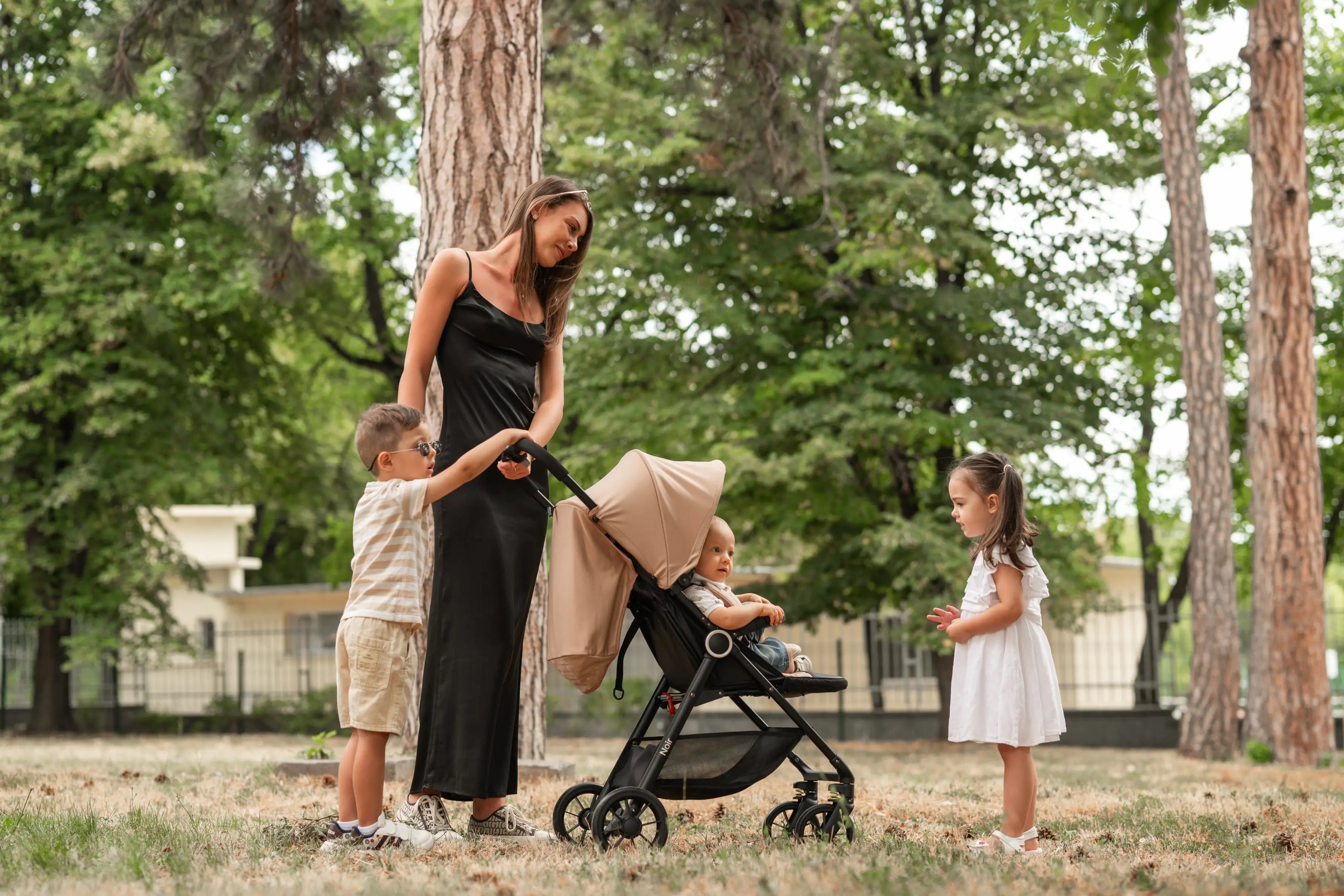 Lorelli Noir - wózek spacerowy do 22kg | Beige