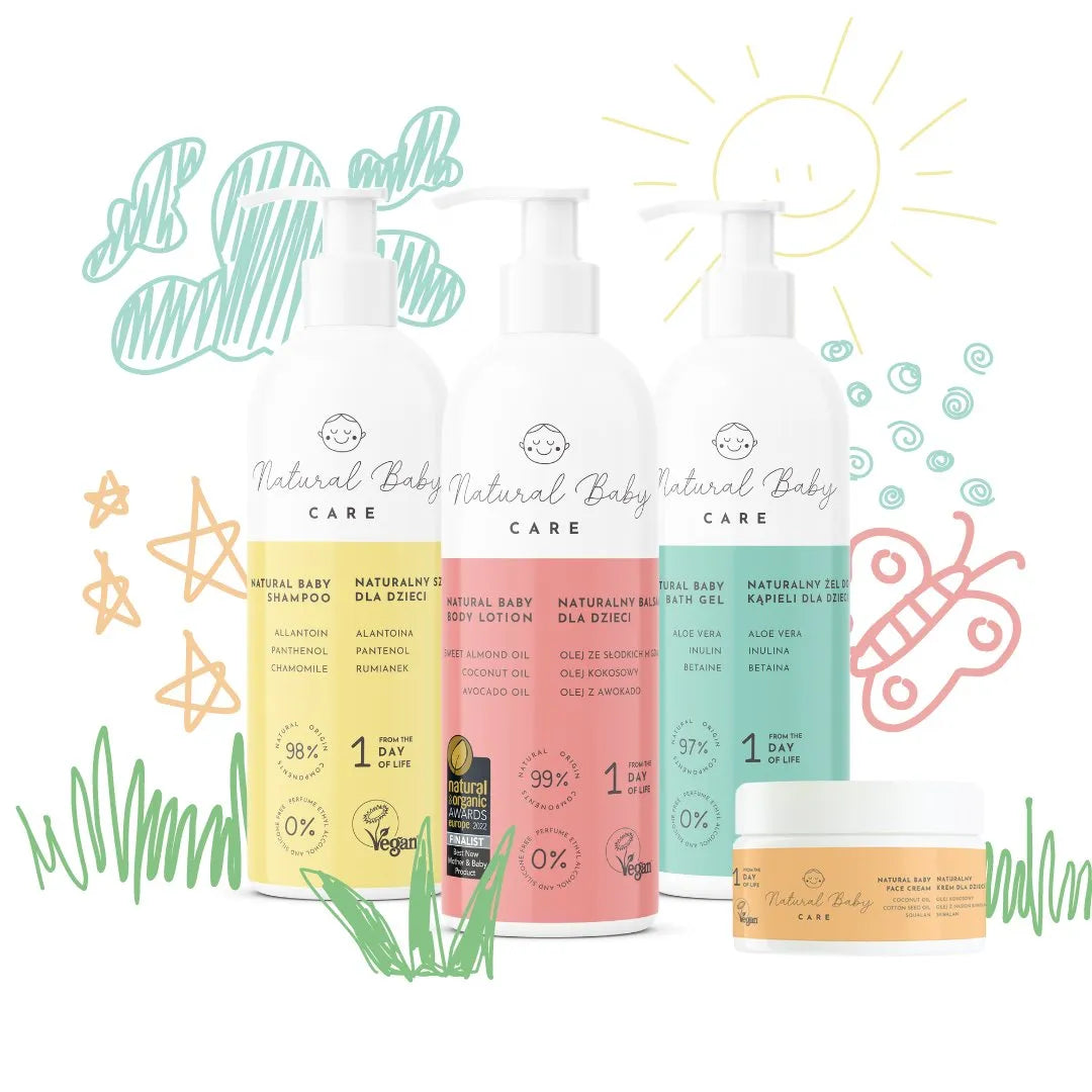Zestaw kosmetyków w prezentowym opakowaniu NATURAL BABY CARE - JasieBasie.pl