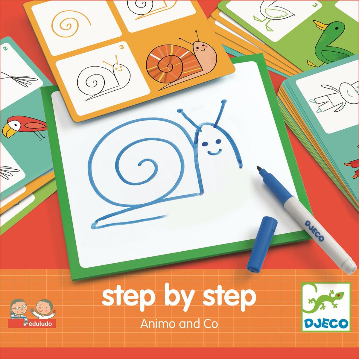 Djeco - rysowanie krok po kroku Eduludo Zwierzęta