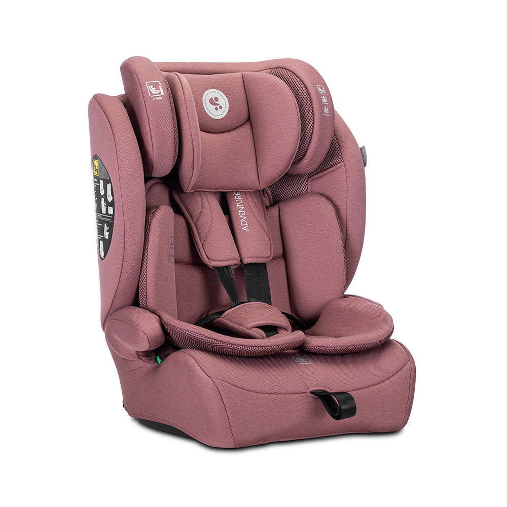 Lorelli Adventure - fotelik i-Size 76-150cm | PINK