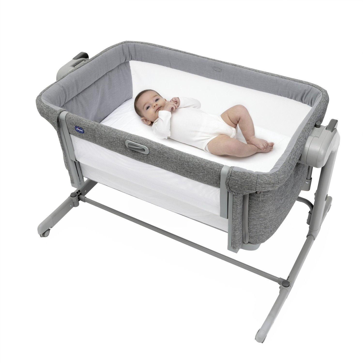Chicco Łóżeczko dostawne 2w1 NEXT2ME MAGIC EVO DARK GREY