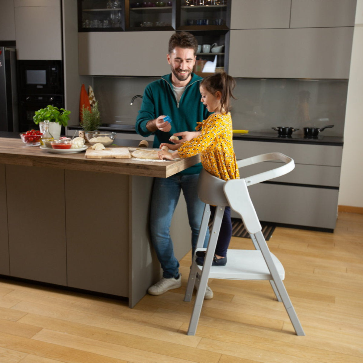 Chicco POMOCNIK KUCHENNY| WIEŻA EDUKACYJNA MONTESSORI GREY