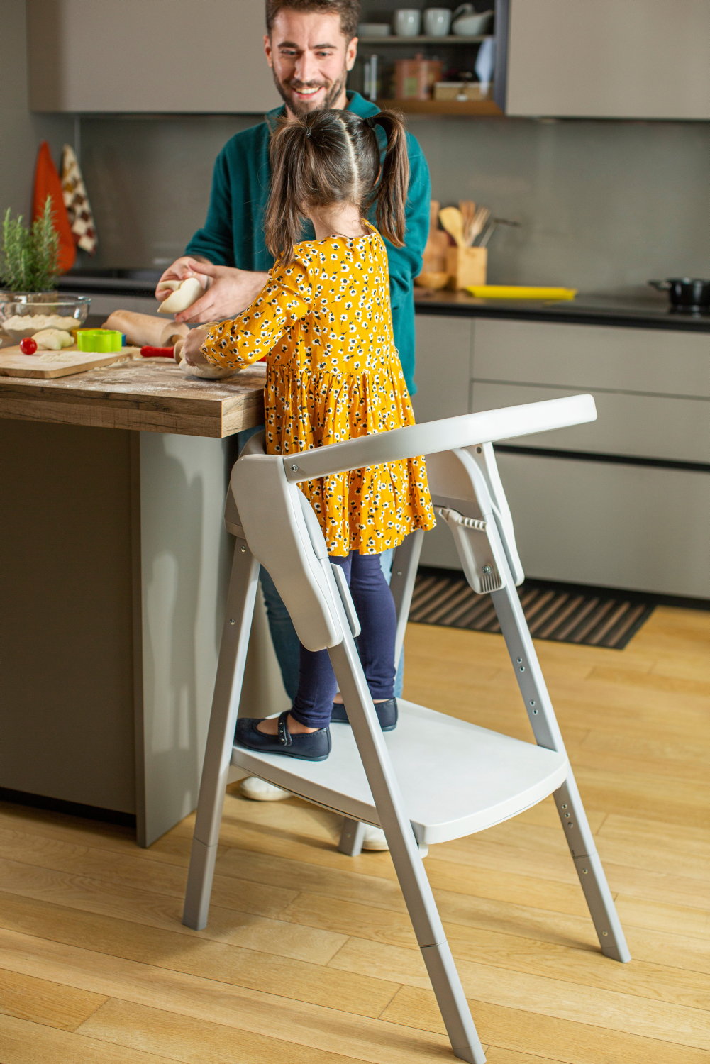 Chicco POMOCNIK KUCHENNY| WIEŻA EDUKACYJNA MONTESSORI GREY