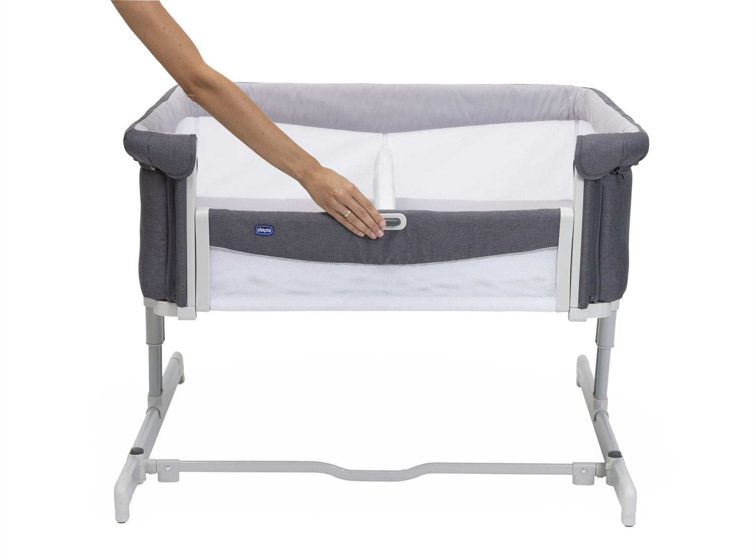Chicco Podwójne łóżeczko dla bliźniąt NEXT2ME TWINS MAGNET GREY