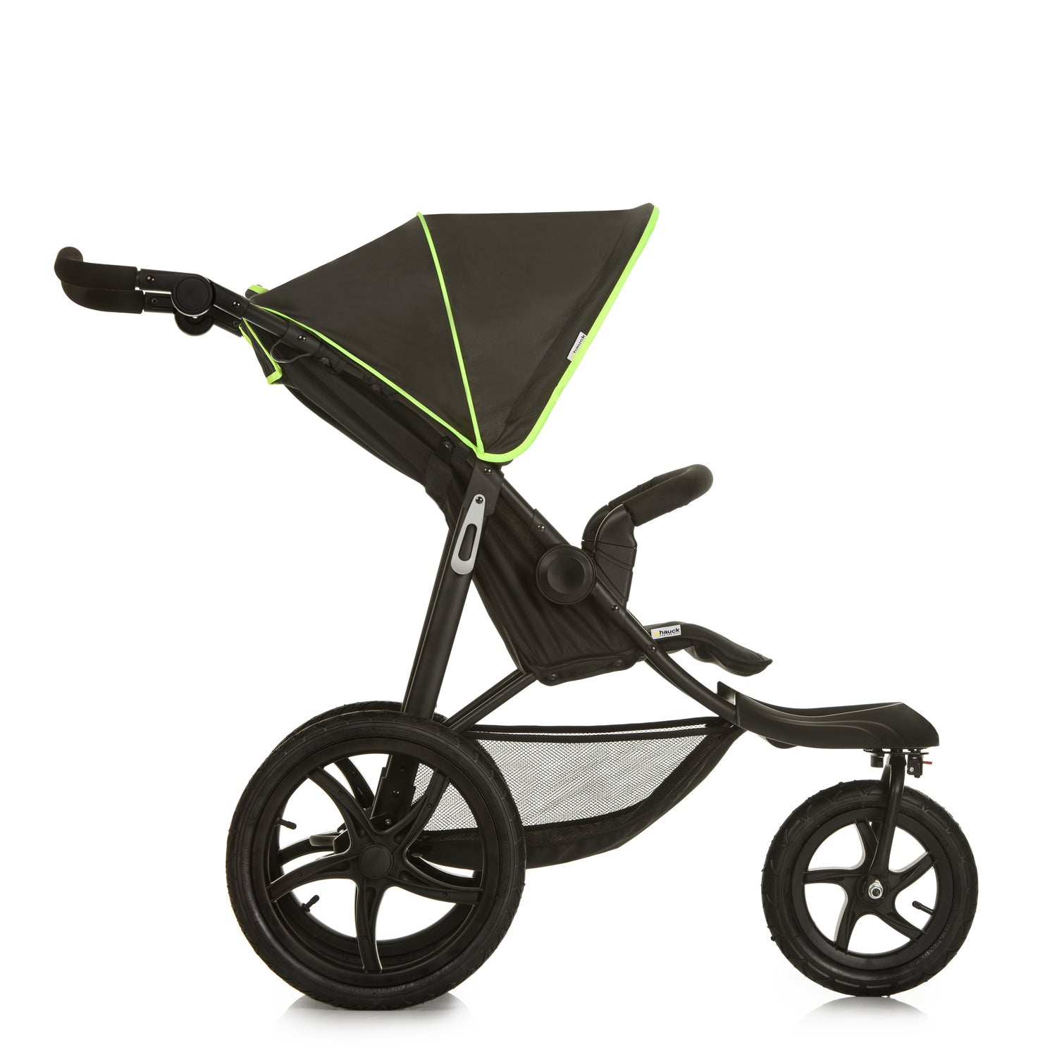 Hauck Runner - wózek terenowy trójkołowy | Black/Neon yellow