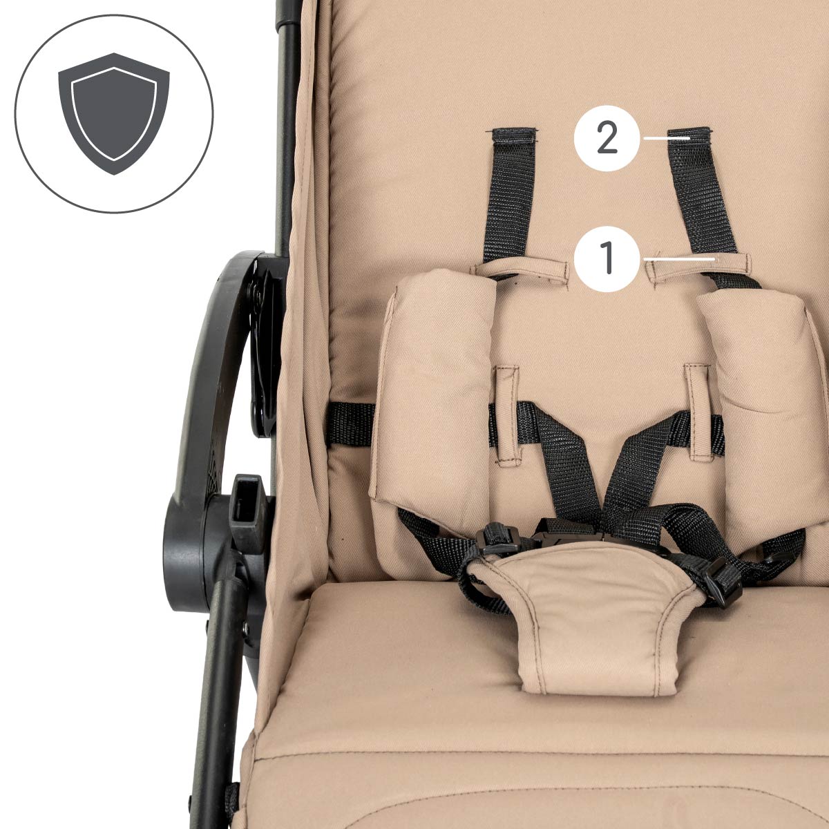 Lorelli Quick - wózek spacerowy autofold do 22kg | Beige