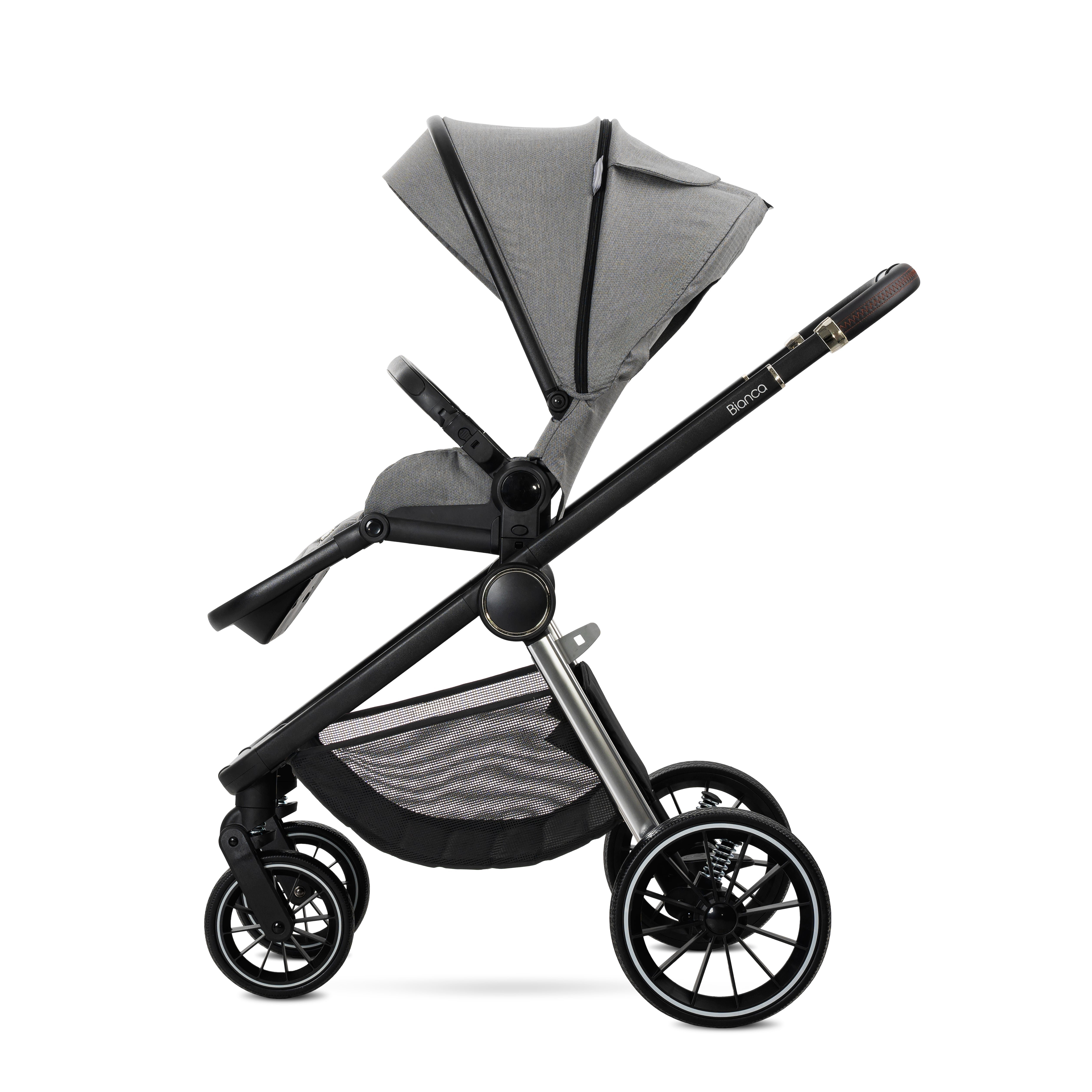 Lorelli Bianca - wózek wielofukcyjny 2w1 do 22kg | Grey
