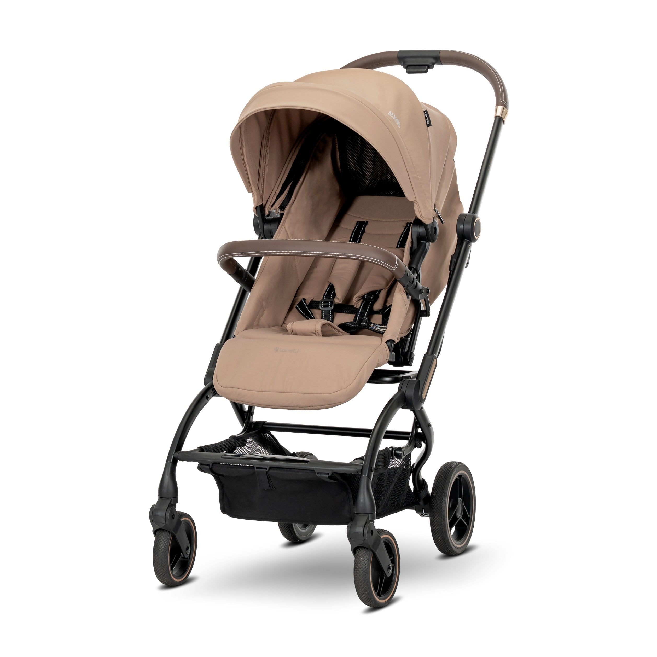 Lorelli Makaya - wózek spacerowy do 22kg obrotowy 360 | Beige