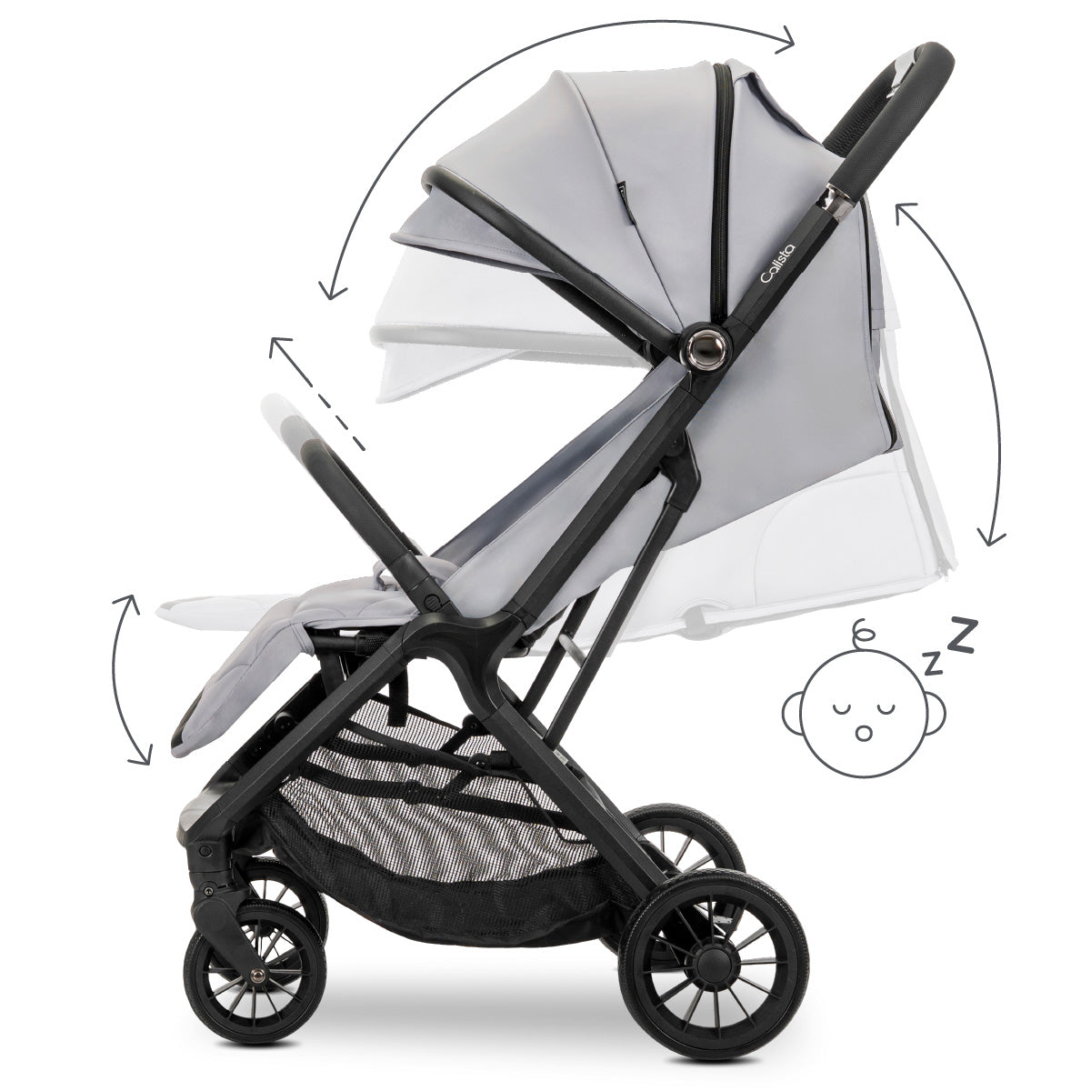 Lorelli Calista - wózek spacerowy do 22kg autofold | Grey