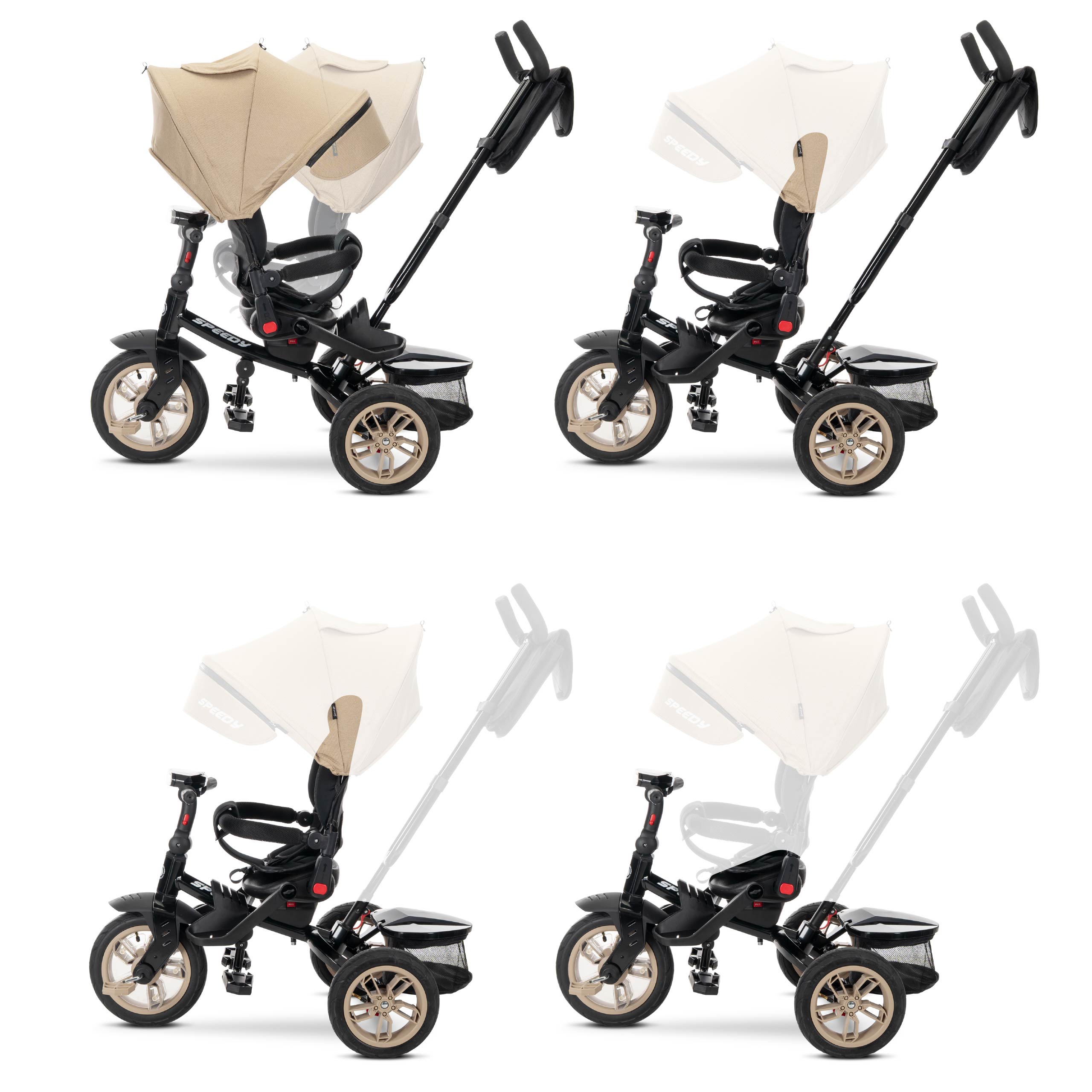Lorelli Speedy Air - rowerek trójkołowy | Beige
