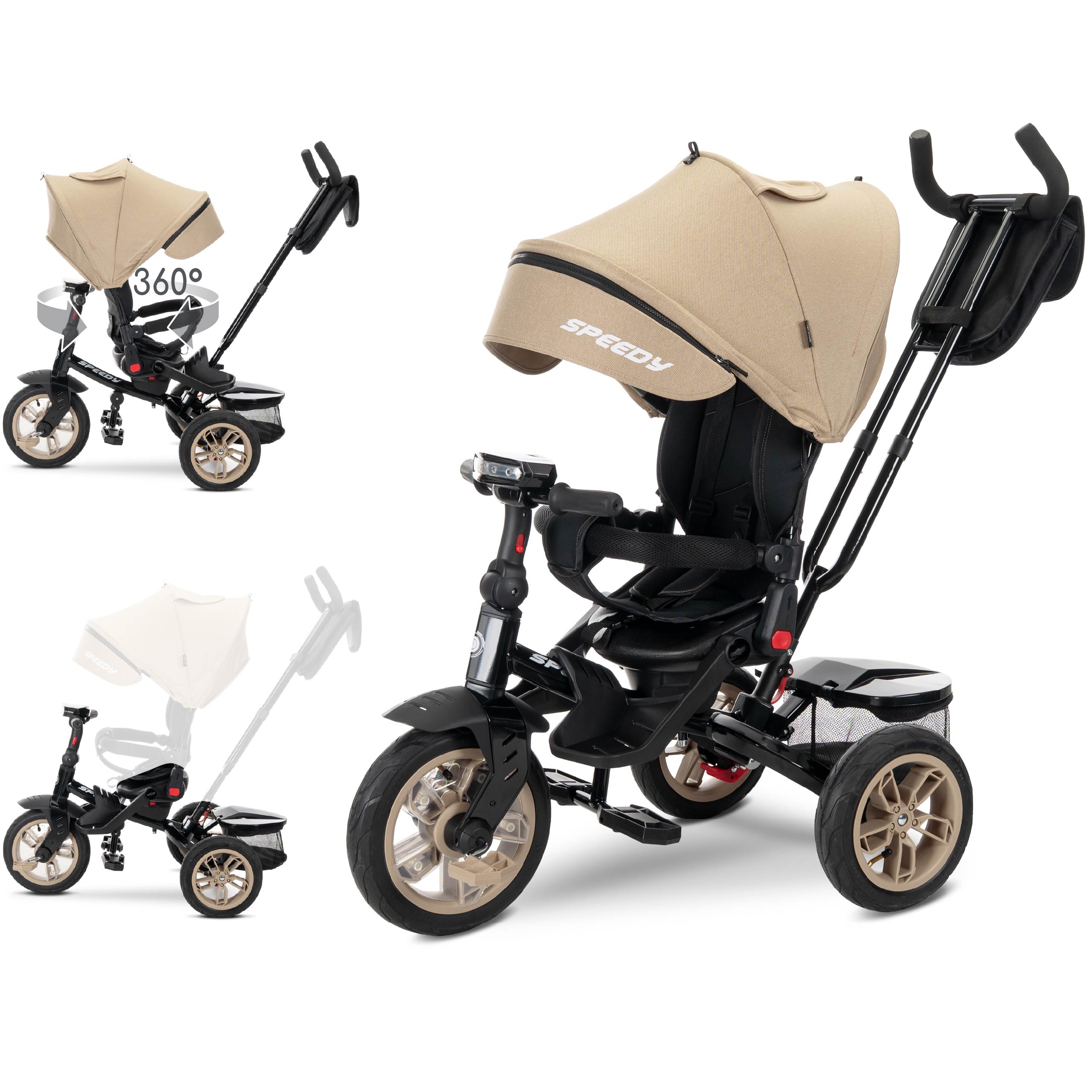 Lorelli Speedy Air - rowerek trójkołowy | Beige