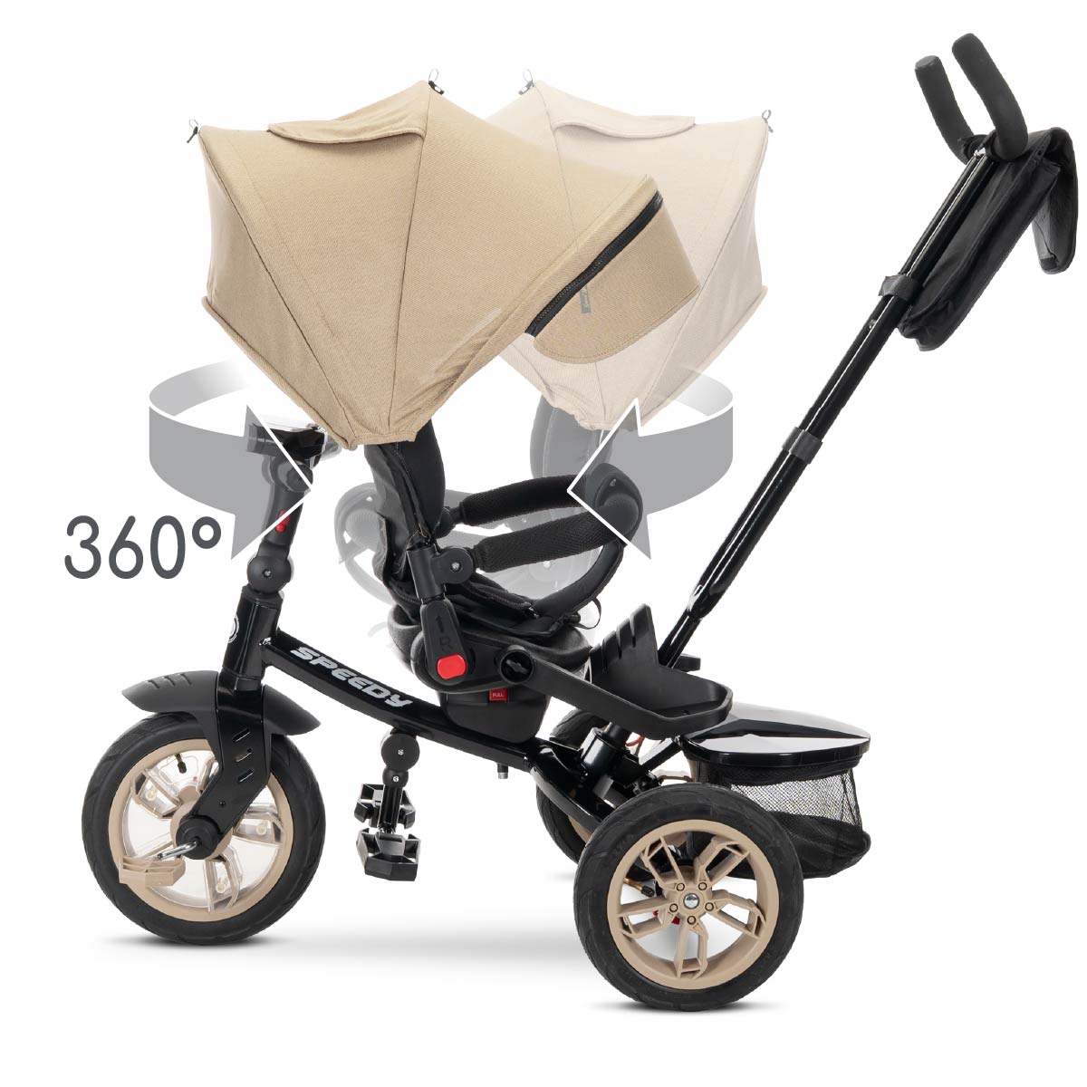 Lorelli Speedy Air - rowerek trójkołowy | Beige