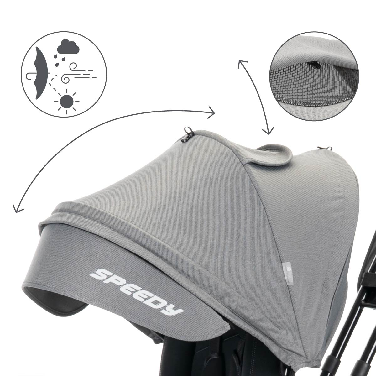 Lorelli Speedy Air - rowerek trójkołowy | Grey