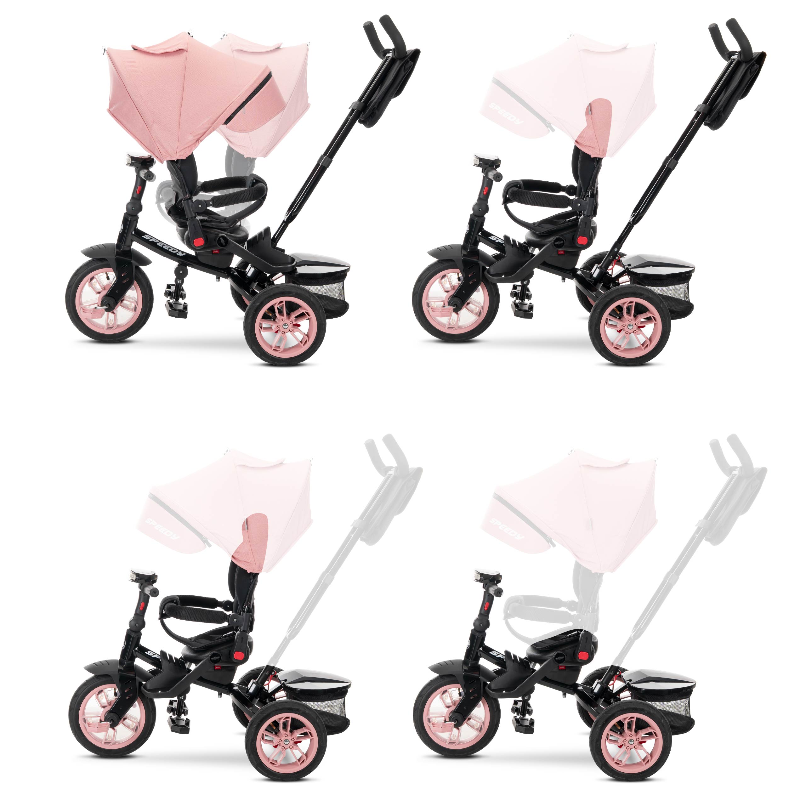 Lorelli Speedy Air - rowerek trójkołowy | Pink