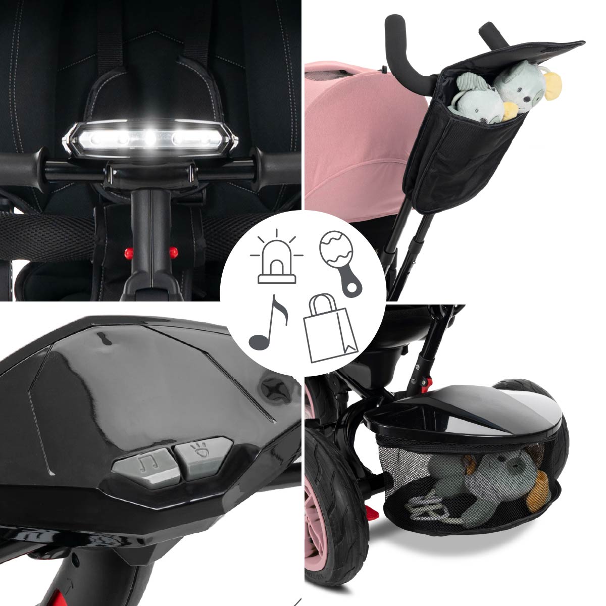 Lorelli Speedy Air - rowerek trójkołowy | Pink