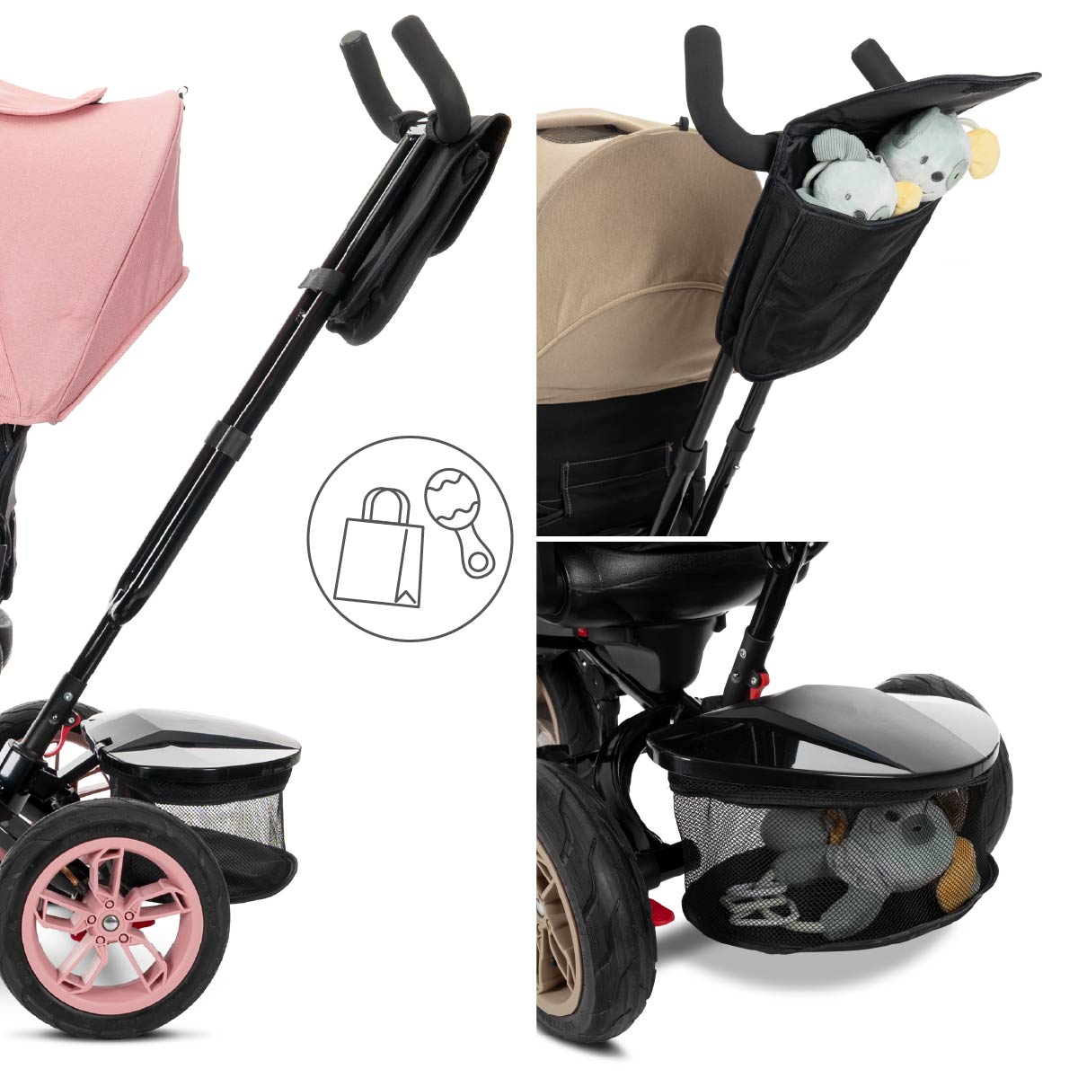 Lorelli Speedy Air - rowerek trójkołowy | Pink
