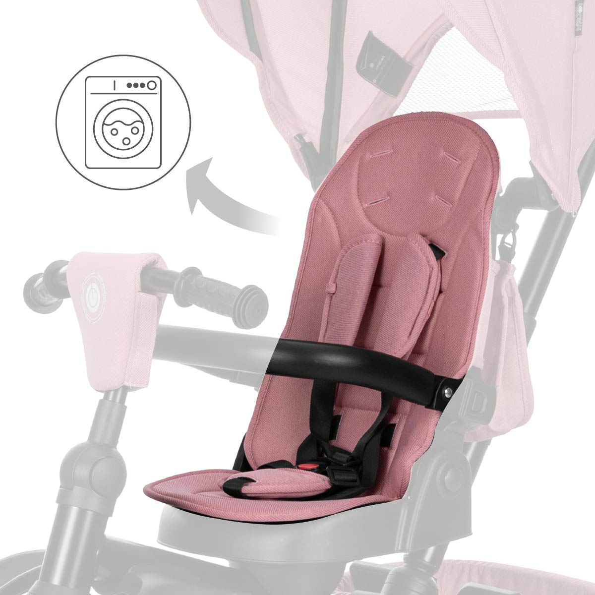 Lorelli Freccia - rowerek trójkołowy 360 | Pink