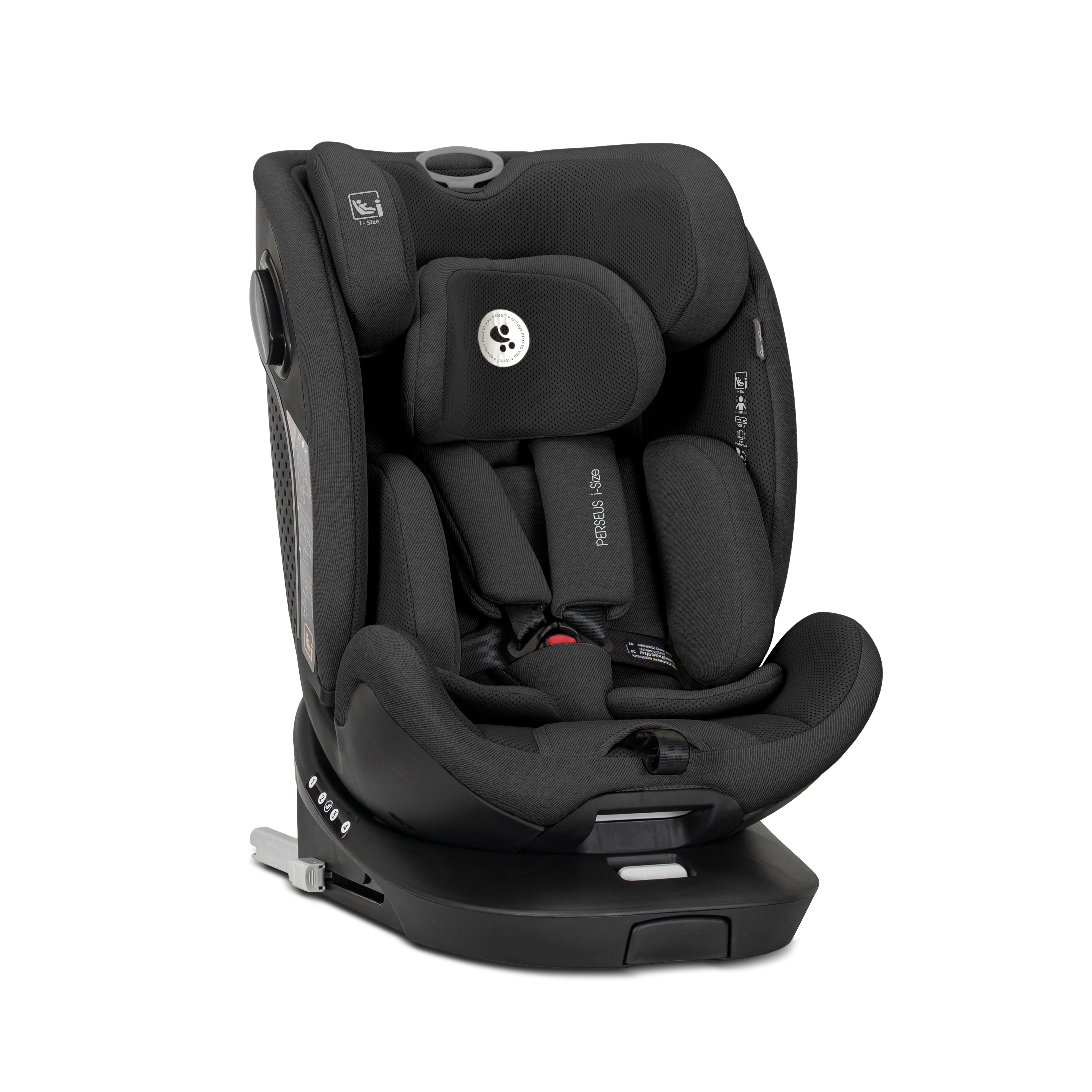Lorelli Perseus - fotelik samochodowy 360 obrotowy Isofix 40-150cm I-Size |Black
