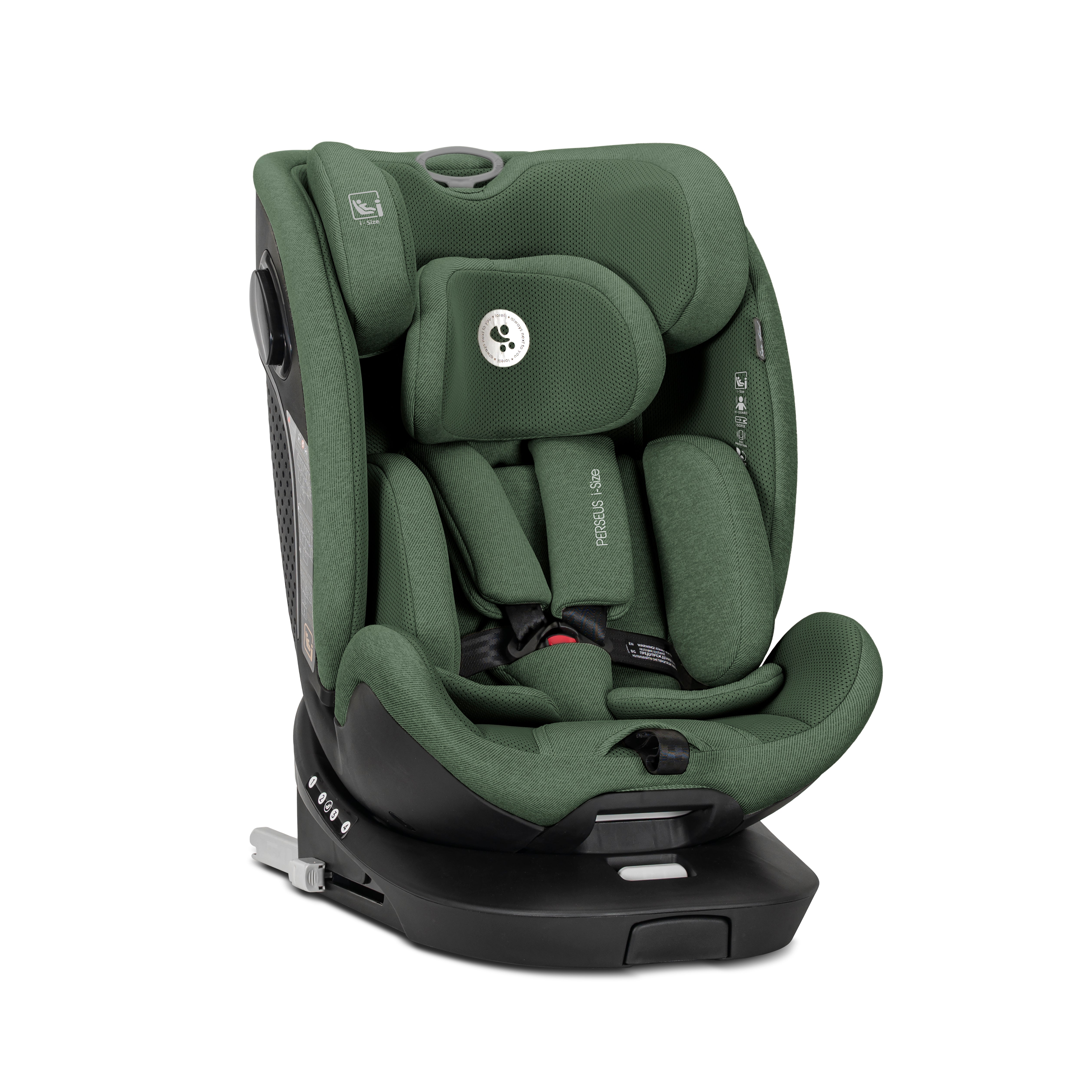 Lorelli Perseus - fotelik samochodowy 360 obrotowy Isofix 40-150cm I-Size |Green
