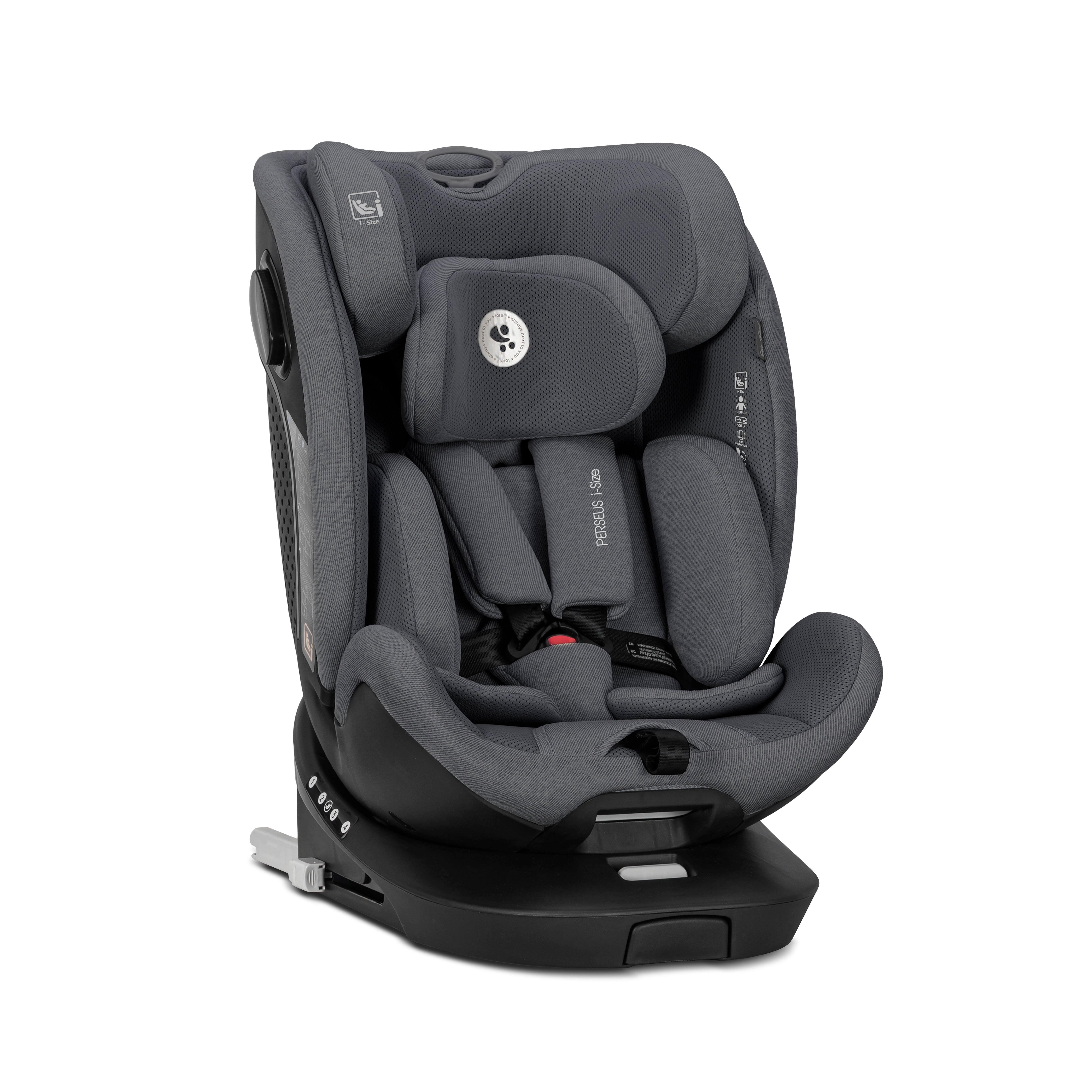 Lorelli Perseus - fotelik samochodowy 360 obrotowy Isofix 40-150cm I-Size |Grey