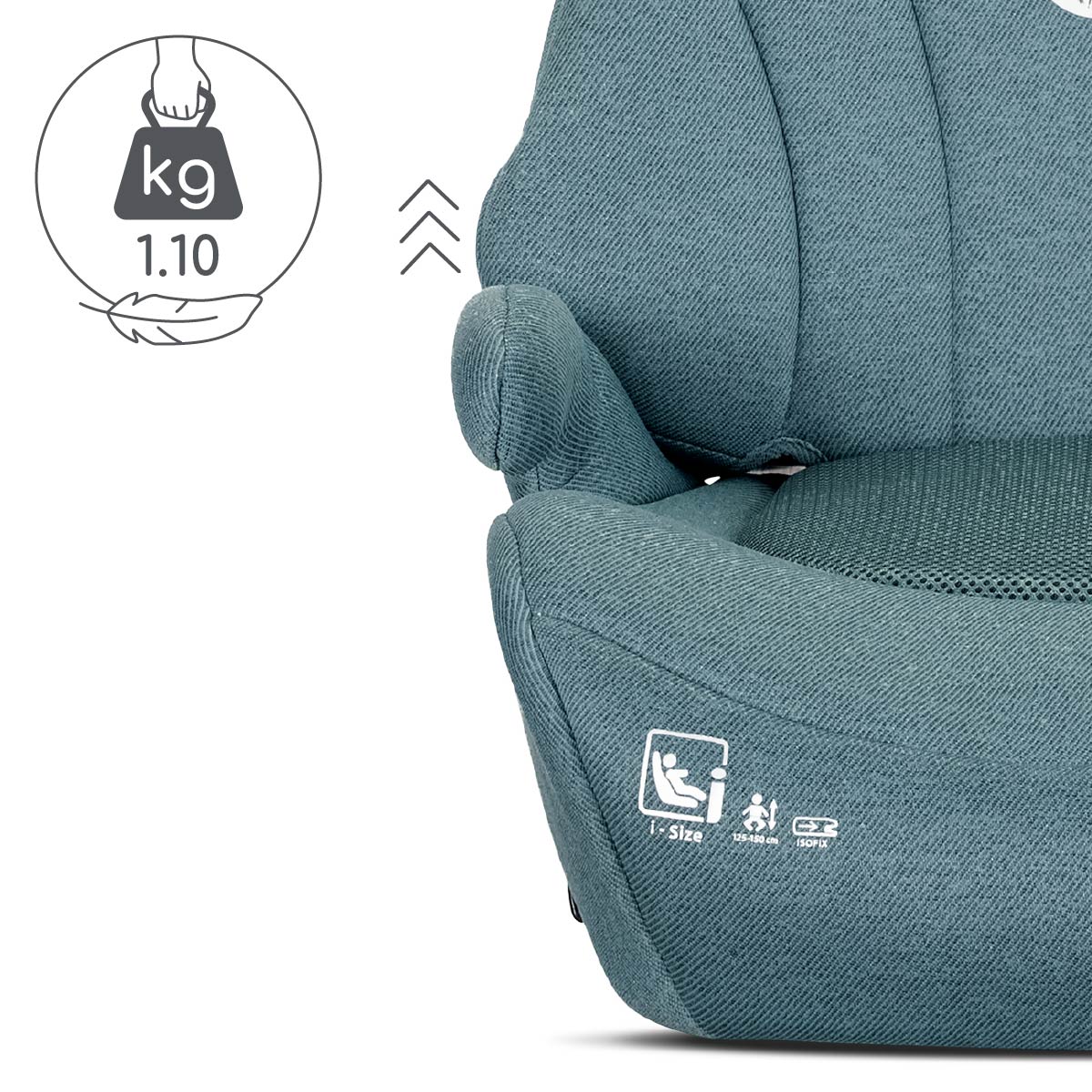 Lorelli Pyxis - podkładka podwyższenie z oparciem ISOFIX 125-150cm | Blue