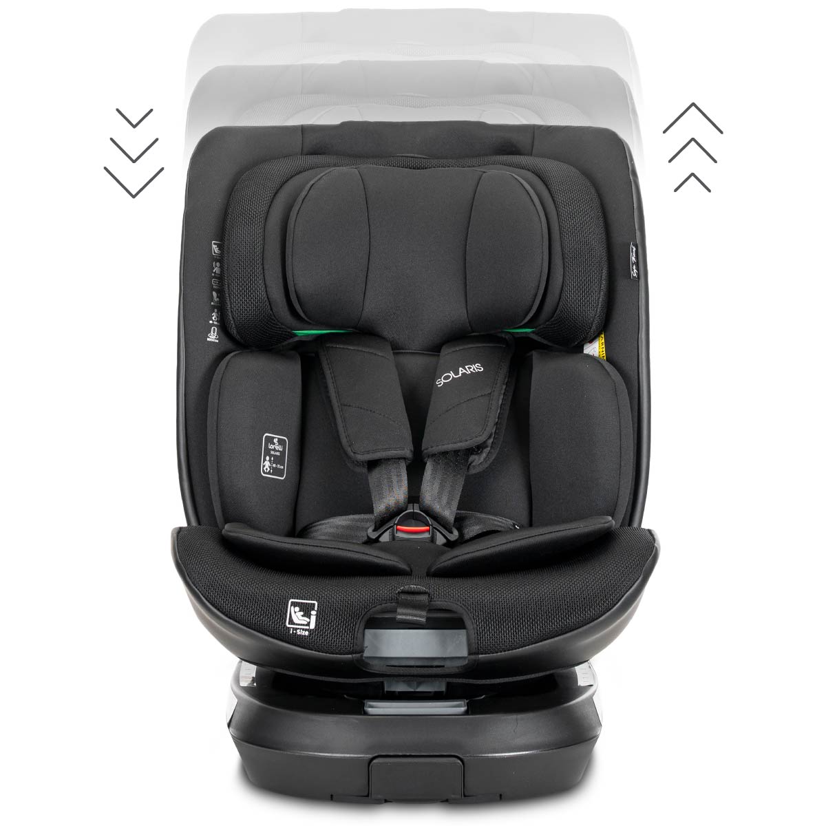 Lorelli Solaris - fotelik i-Size ISOFIX 40-150cm 360 SPS | Black