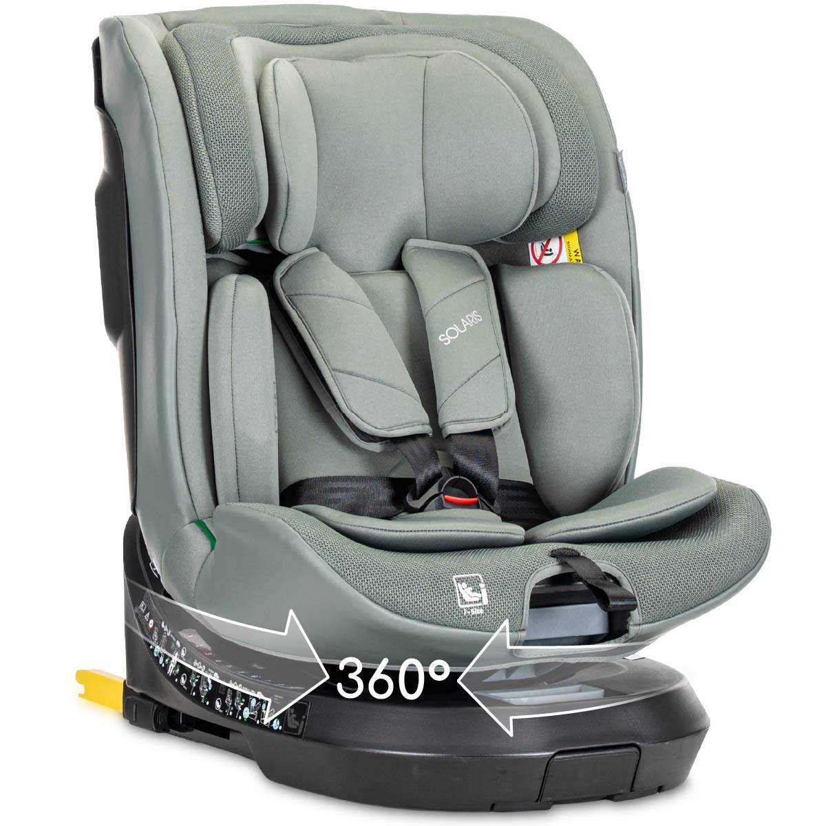 Lorelli Solaris - fotelik i-Size ISOFIX 40-150cm 360 SPS | Green
