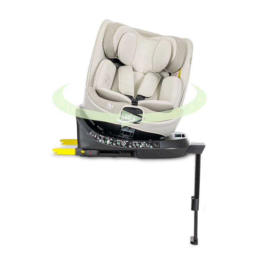 Lorelli Solaris - fotelik i-Size ISOFIX 40-150cm 360 SPS | Beige