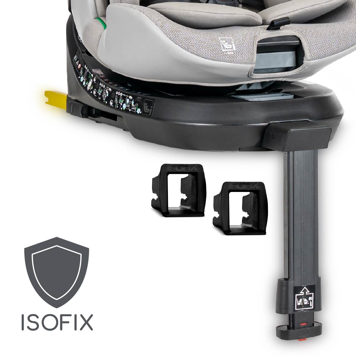 Lorelli Solaris - fotelik i-Size ISOFIX 40-150cm 360 SPS | Grey