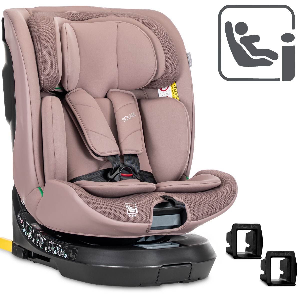 Lorelli Solaris - fotelik i-Size ISOFIX 40-150cm 360 SPS | Pink