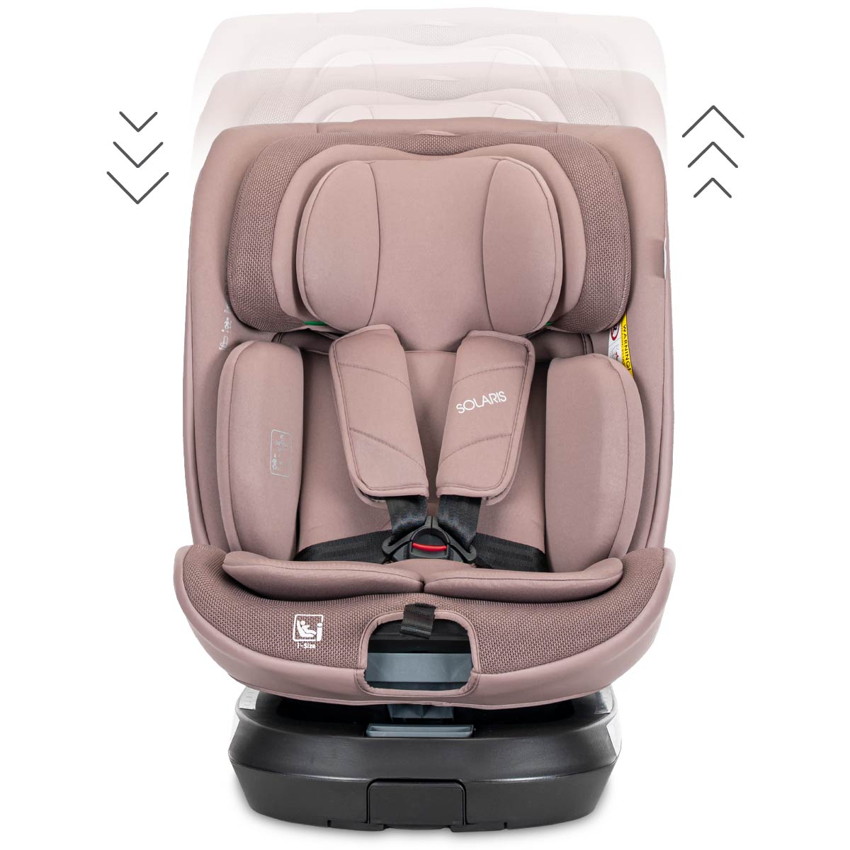 Lorelli Solaris - fotelik i-Size ISOFIX 40-150cm 360 SPS | Pink