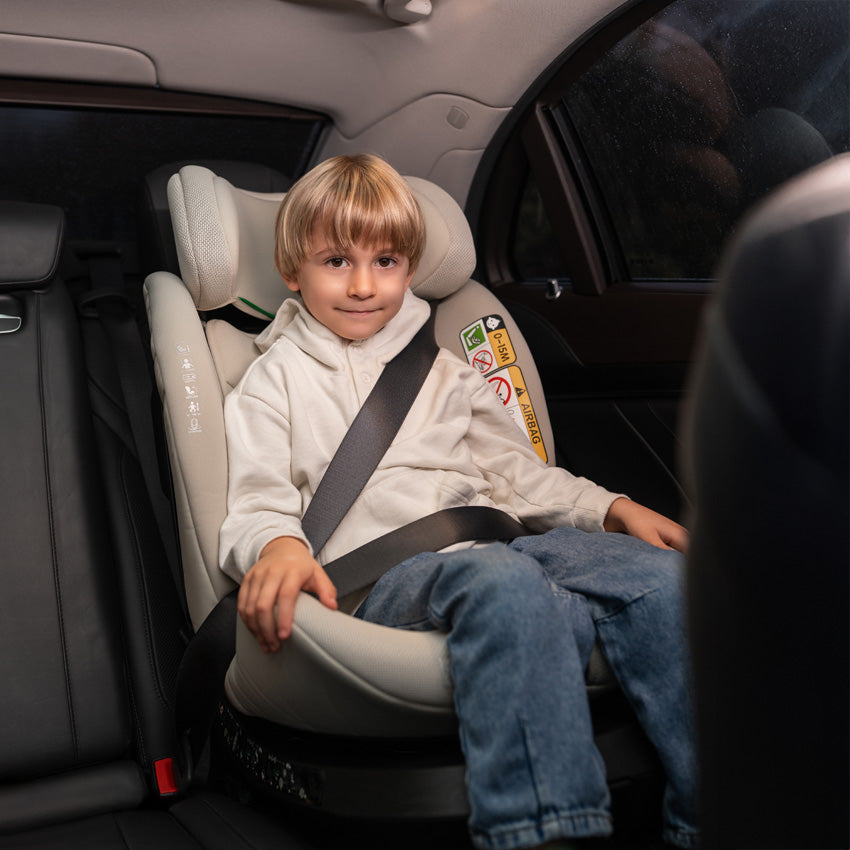 Lorelli Solaris - fotelik i-Size ISOFIX 40-150cm 360 SPS | Beige