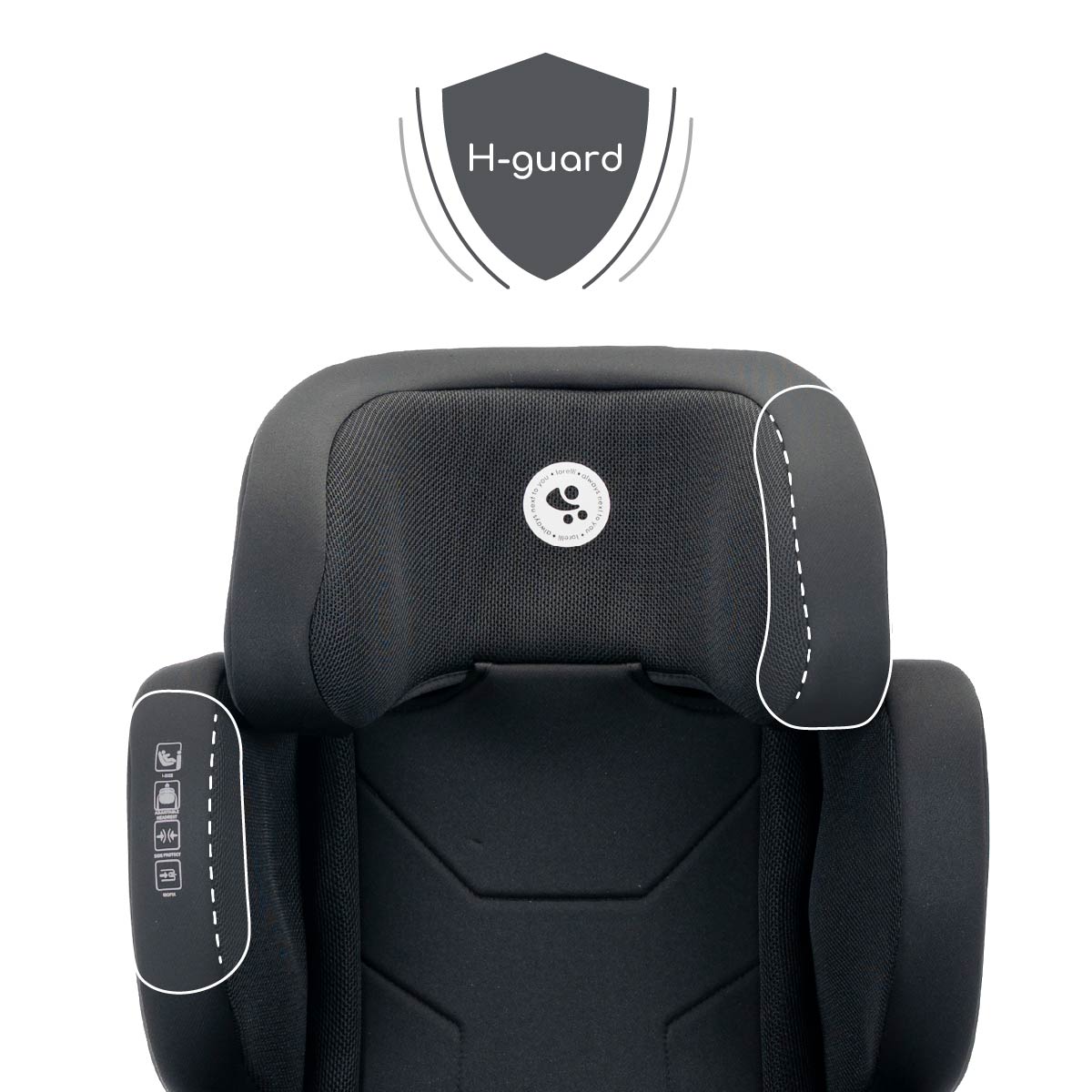 Lorelli Growgo - fotelik składany Isofix 100-150 I-Size | Black