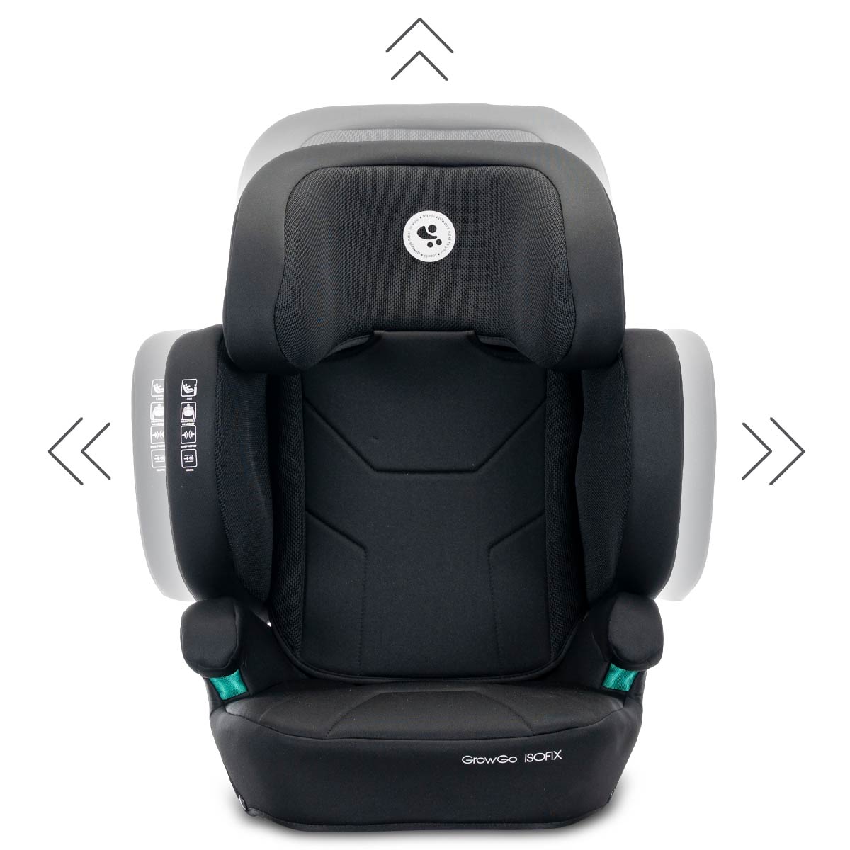 Lorelli Growgo - fotelik składany Isofix 100-150 I-Size | Black