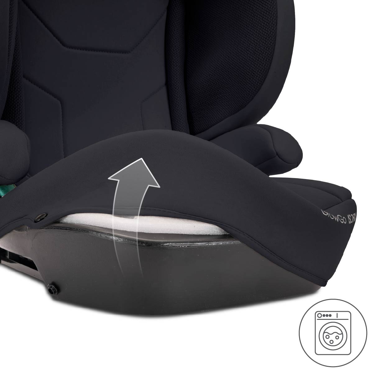 Lorelli Growgo - fotelik składany Isofix 100-150 I-Size | Black