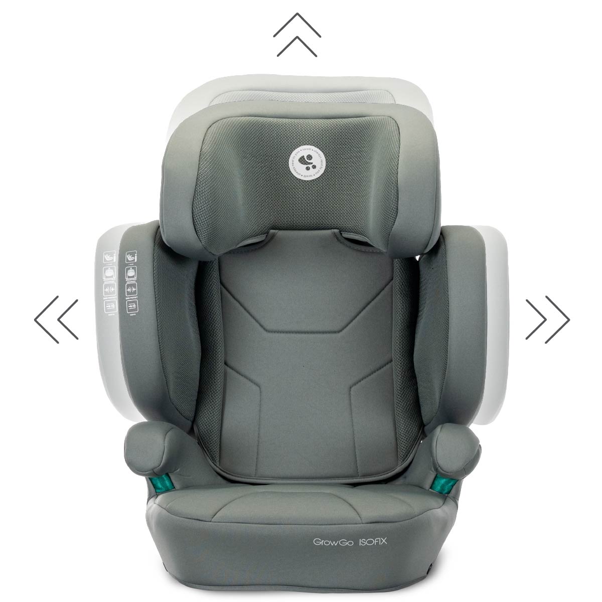 Lorelli Growgo - fotelik składany Isofix 100-150 I-Size | Green